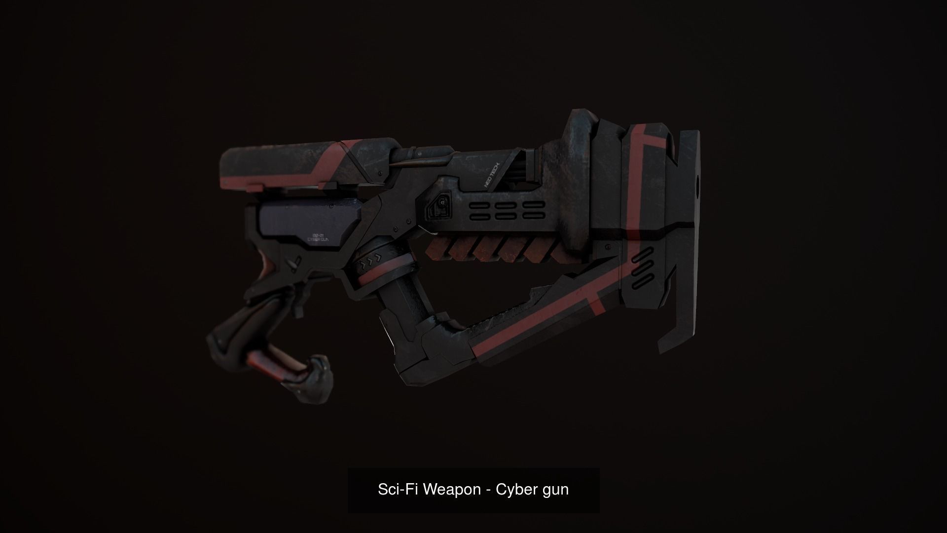 Sci-Fi Weapon Pack 2 3D Model Collection_25
