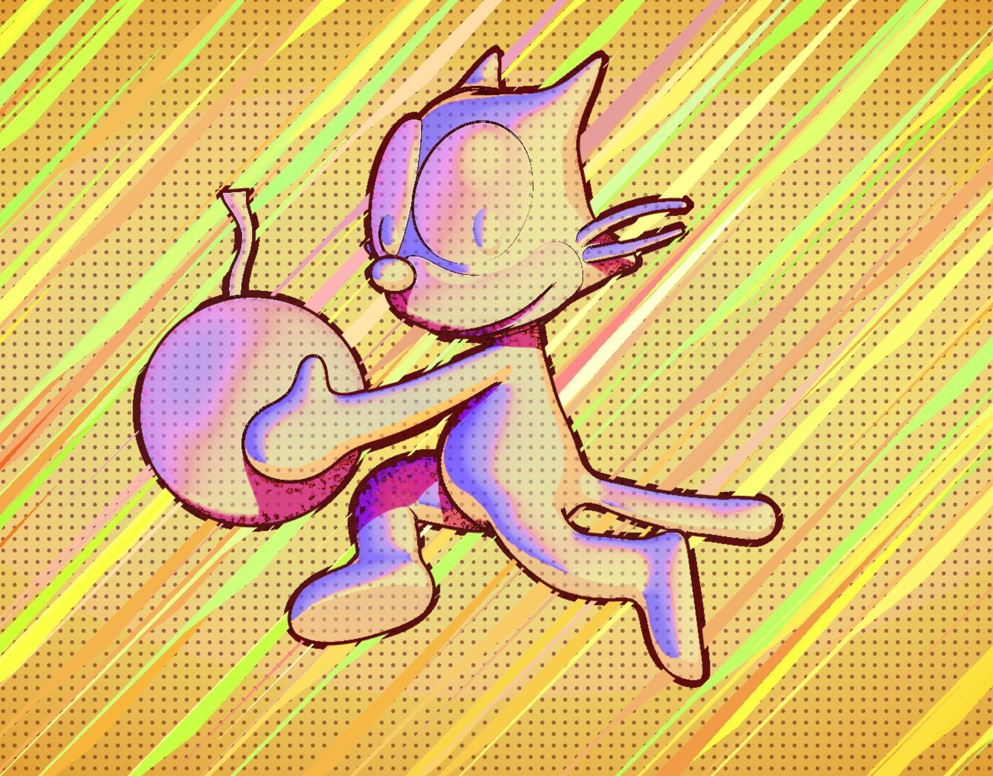 Felix The Cat Bomcat 3D print model_5