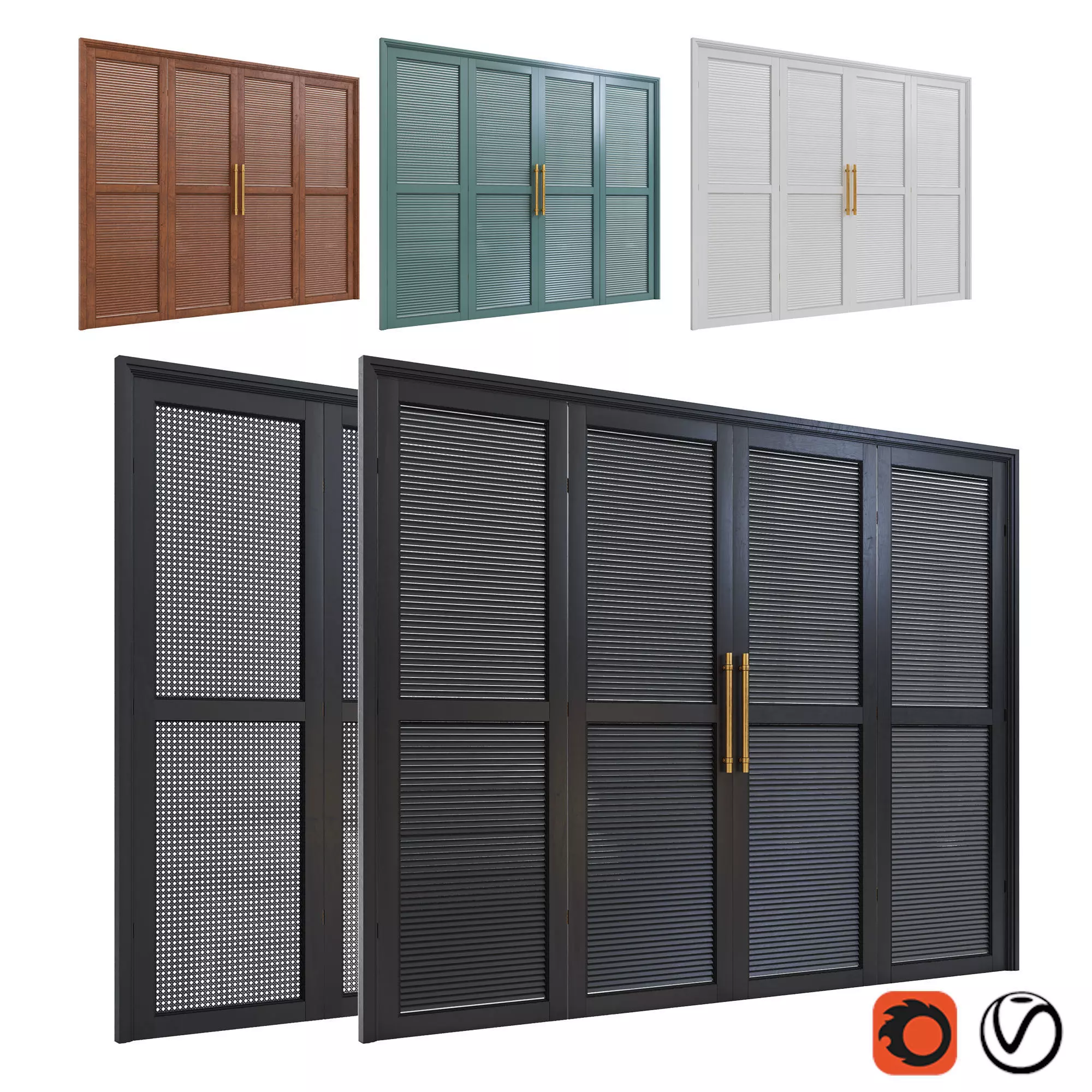 Wardrobe set03 3D model_0