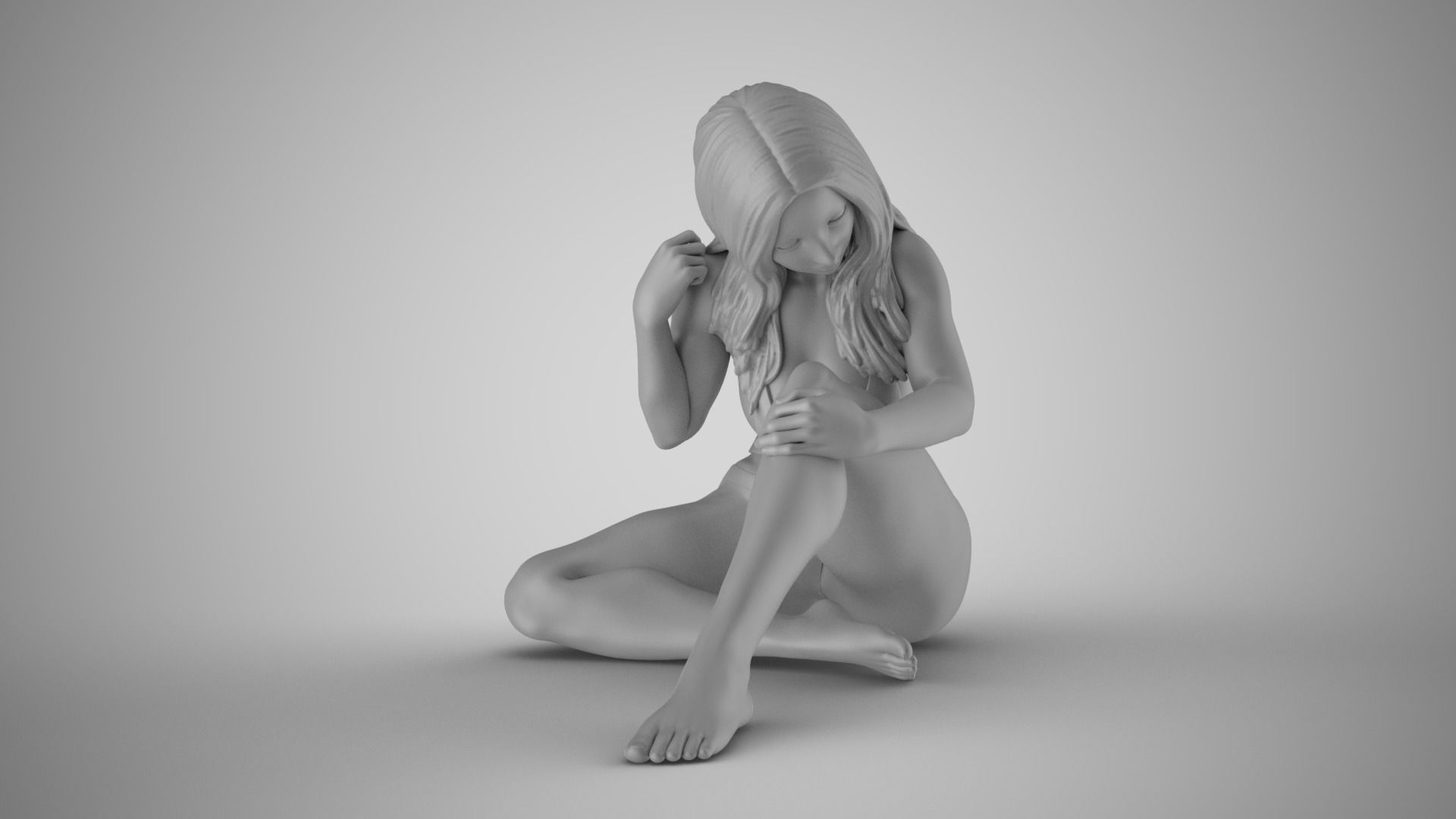 Tender Girl 5 3D print model_1
