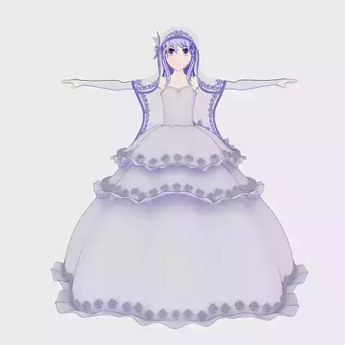Anime Character Fiancee 3D model