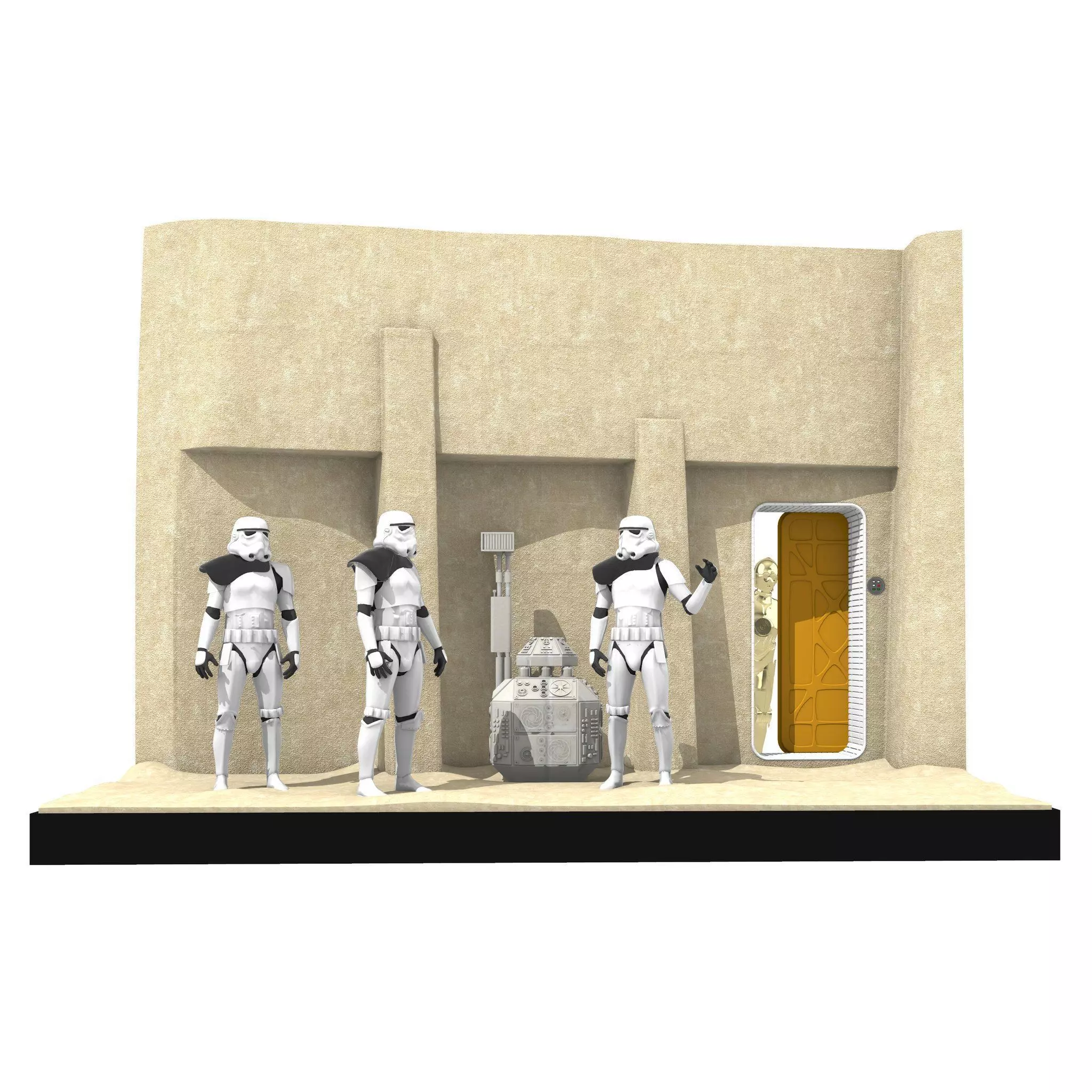 Smugglers Alley Diorama Set 3D print model