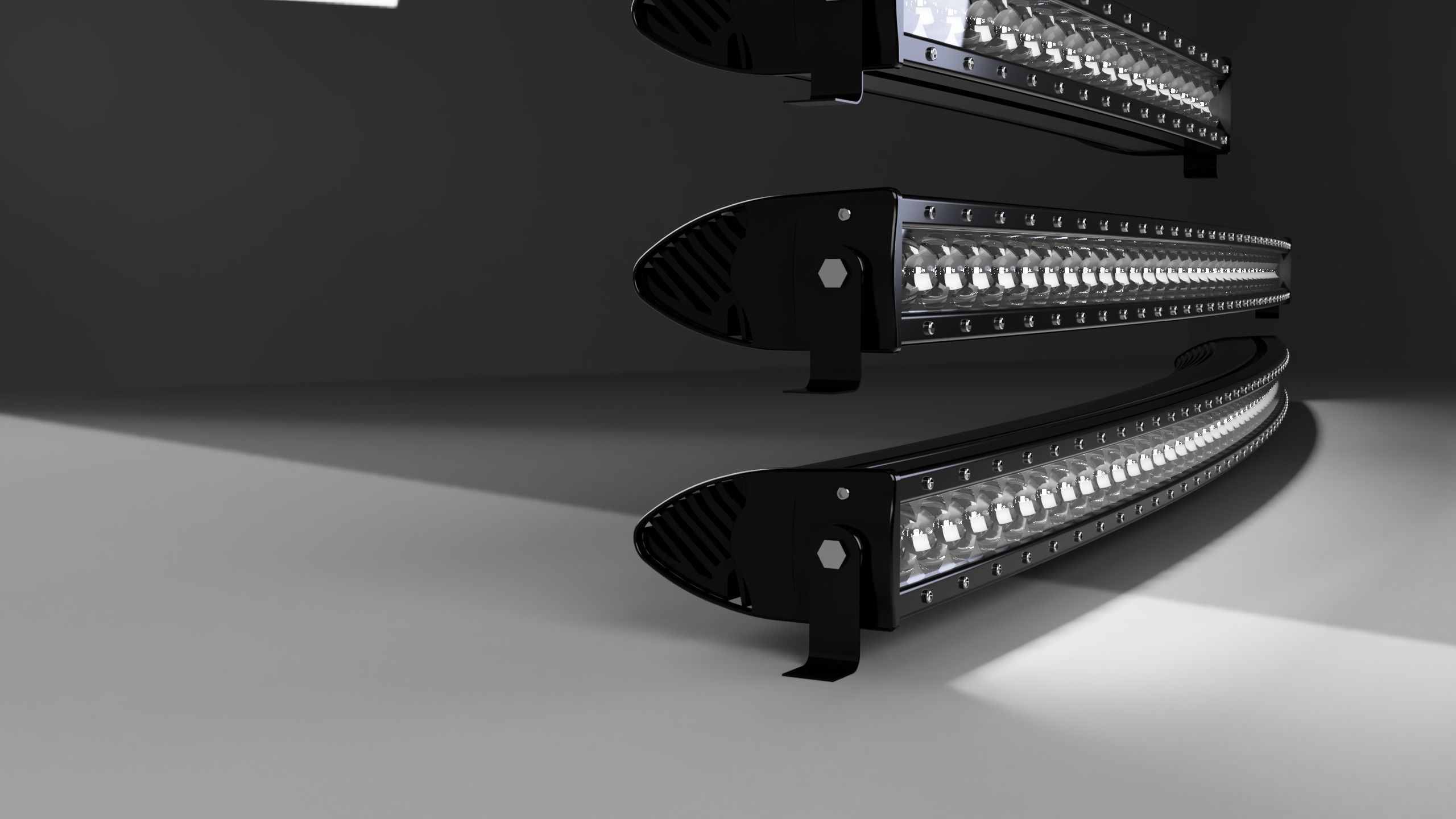 3 Curved light bars 3D model_2