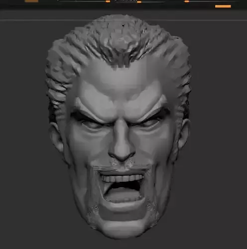 Doctor Strange Head Open Mouth 3D print model