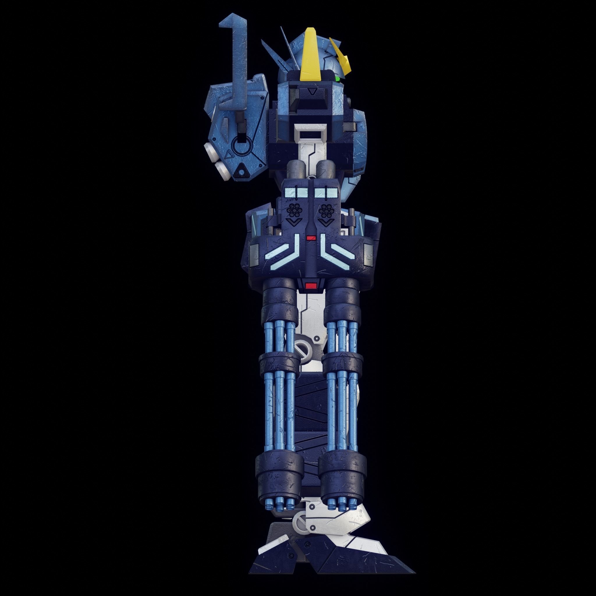 Gundam Heavyarms Custom Fanmade 3D model_2