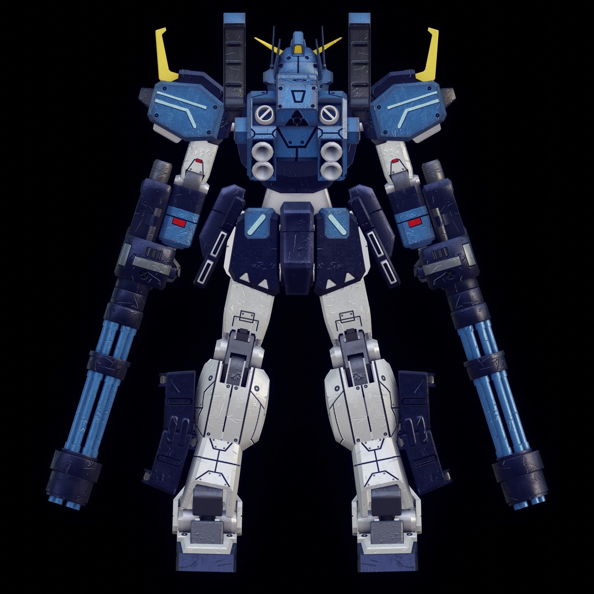 Gundam Heavyarms Custom Fanmade 3D model_3