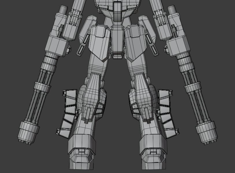 Gundam Heavyarms Custom Fanmade 3D model_7
