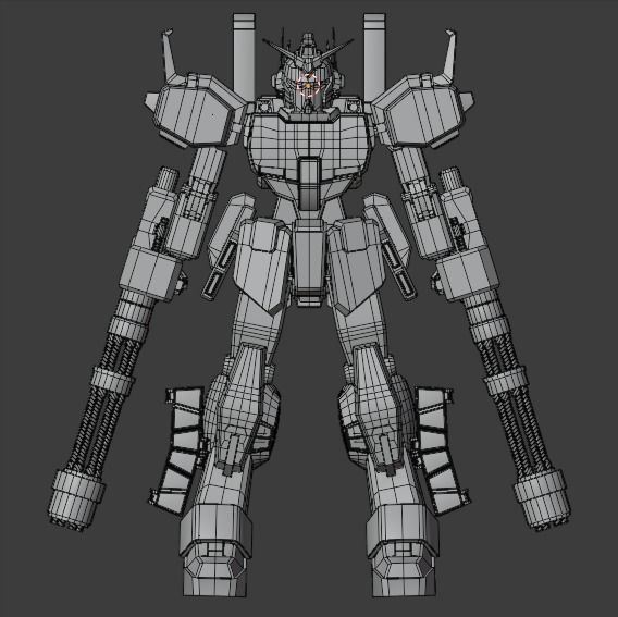 Gundam Heavyarms Custom Fanmade 3D model_5