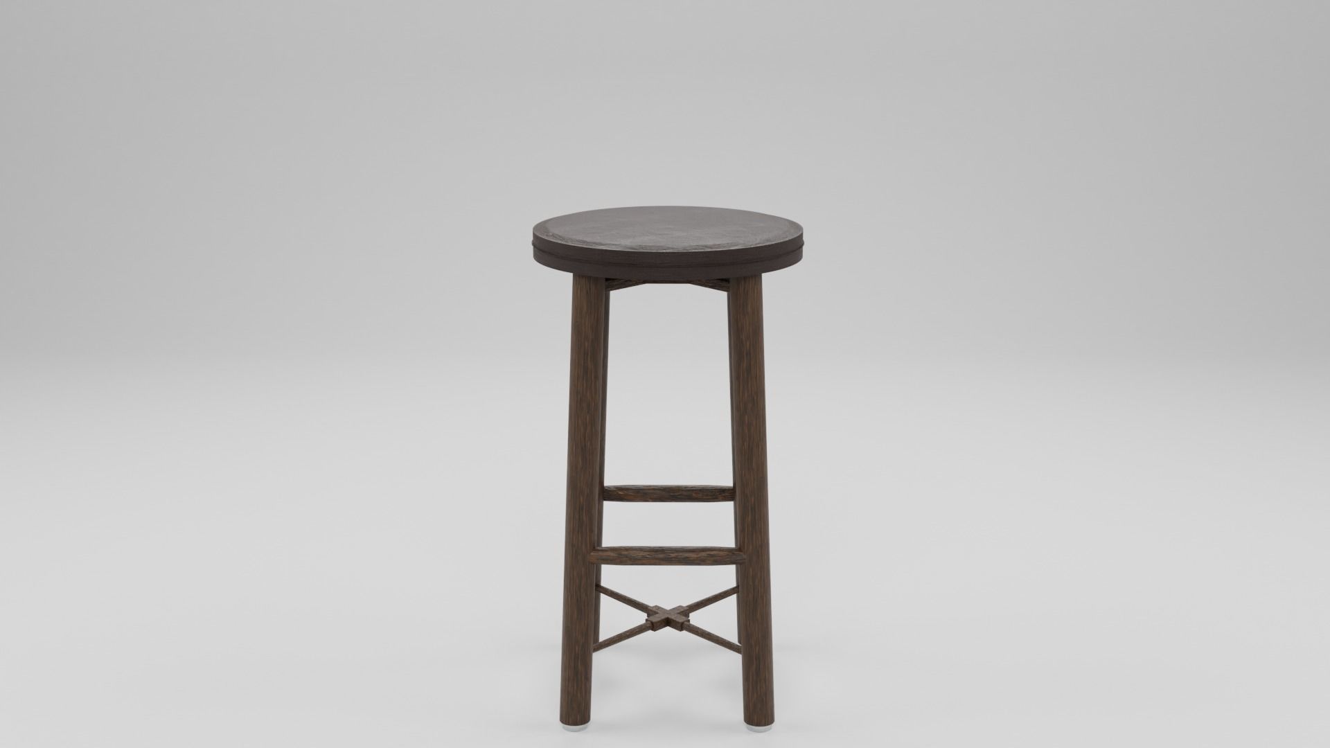 bar chair 3D model_7