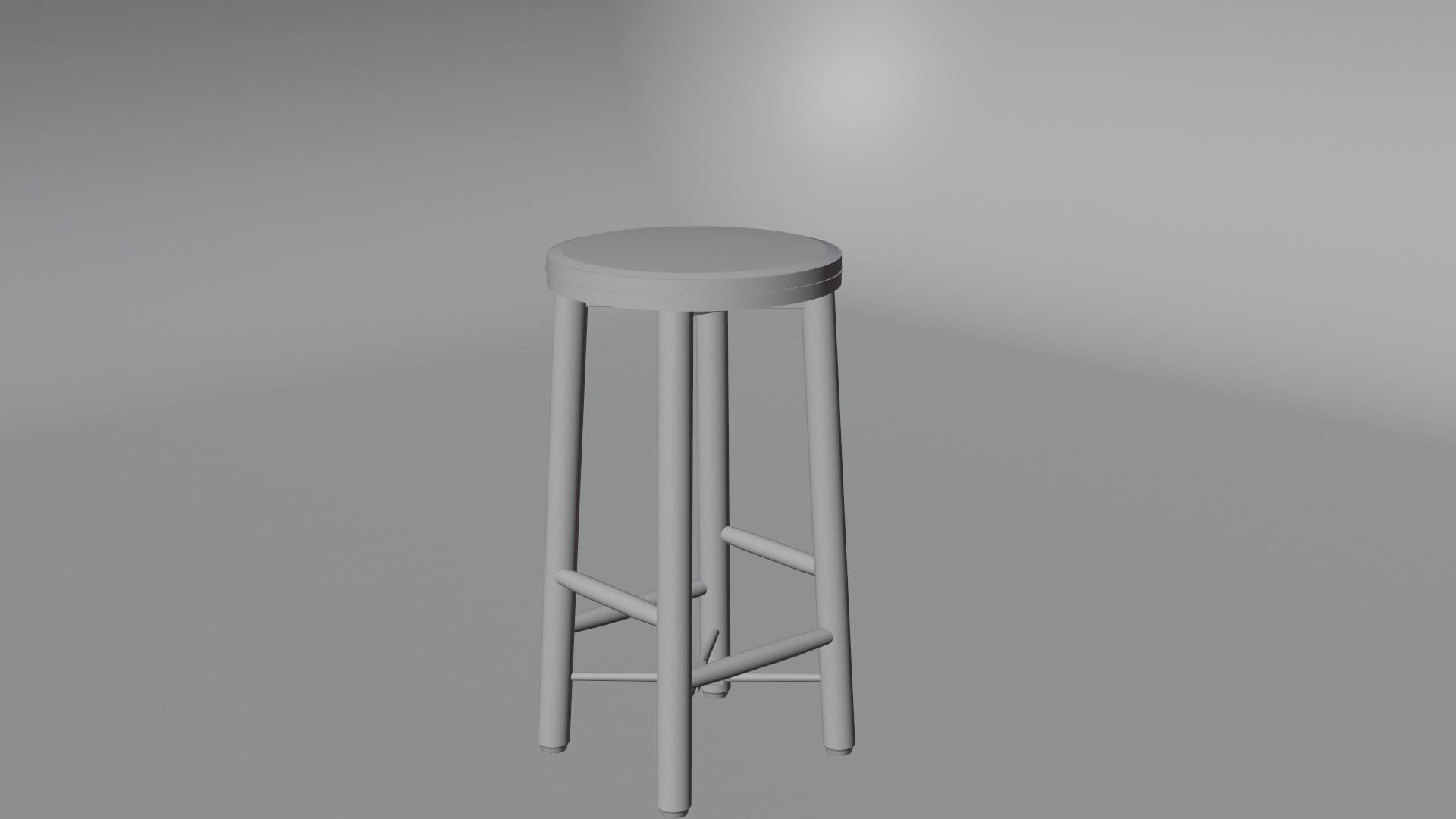 bar chair 3D model_12