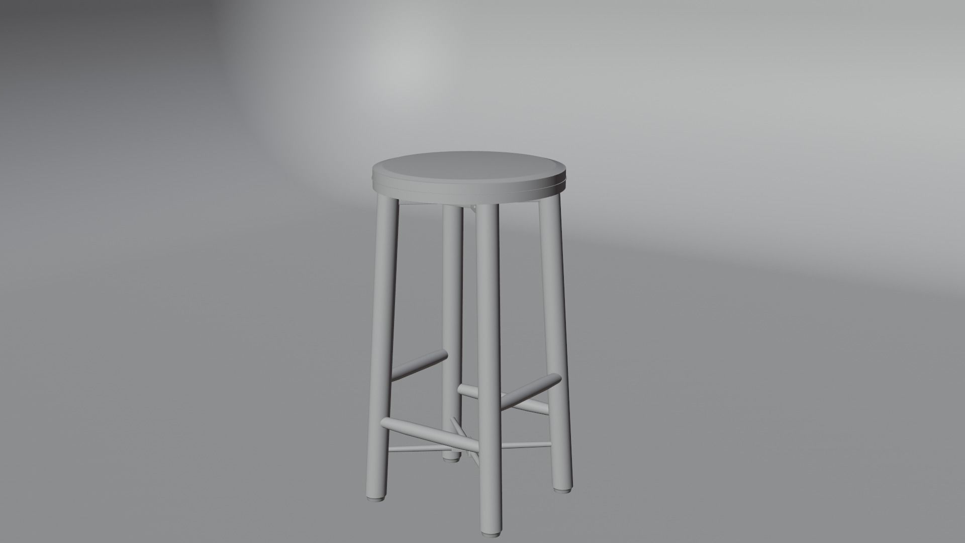bar chair 3D model_14