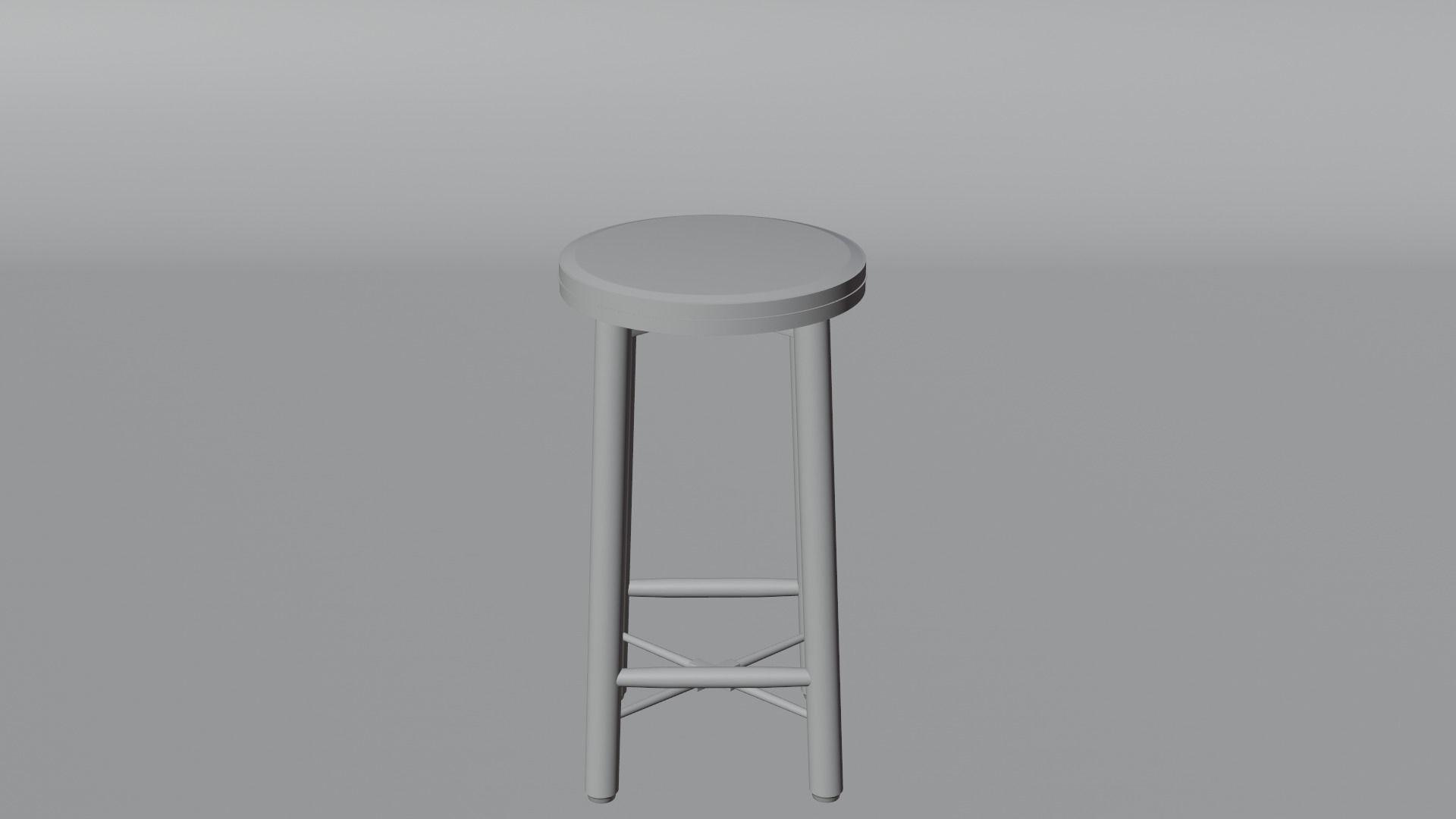 bar chair 3D model_10