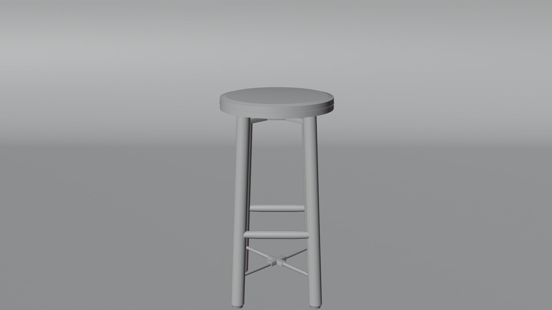 bar chair 3D model_15