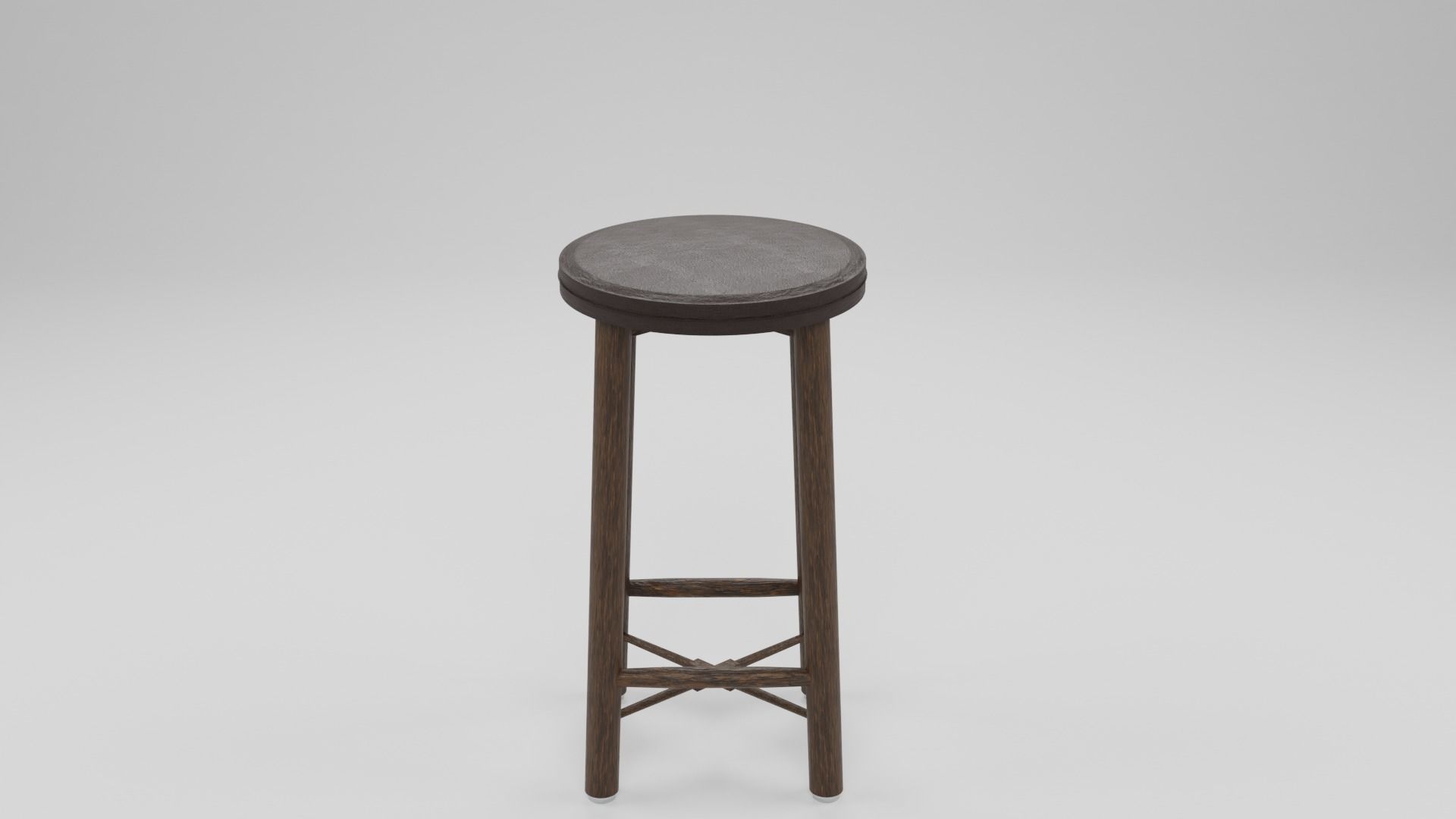 bar chair 3D model_1