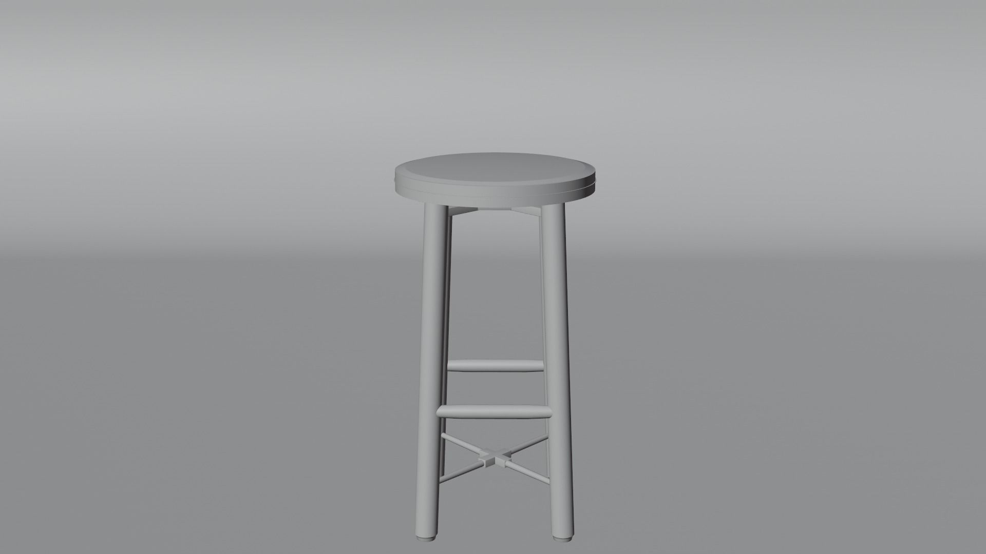 bar chair 3D model_16