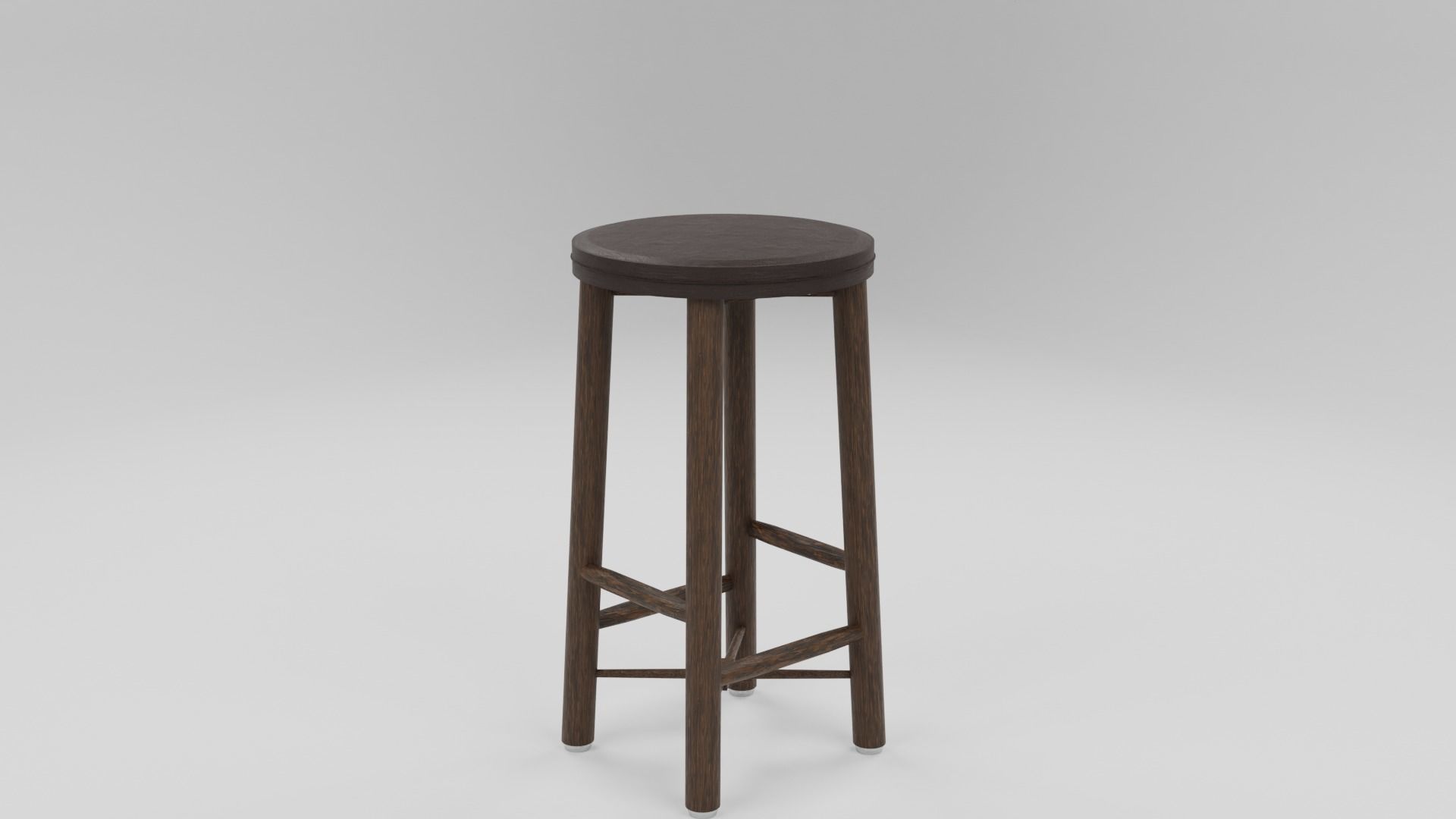 bar chair 3D model_2
