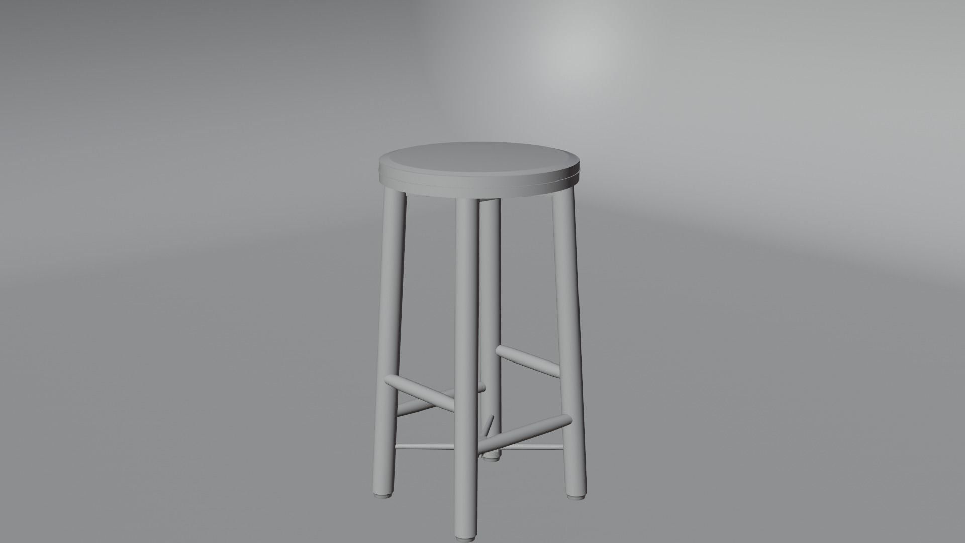 bar chair 3D model_11