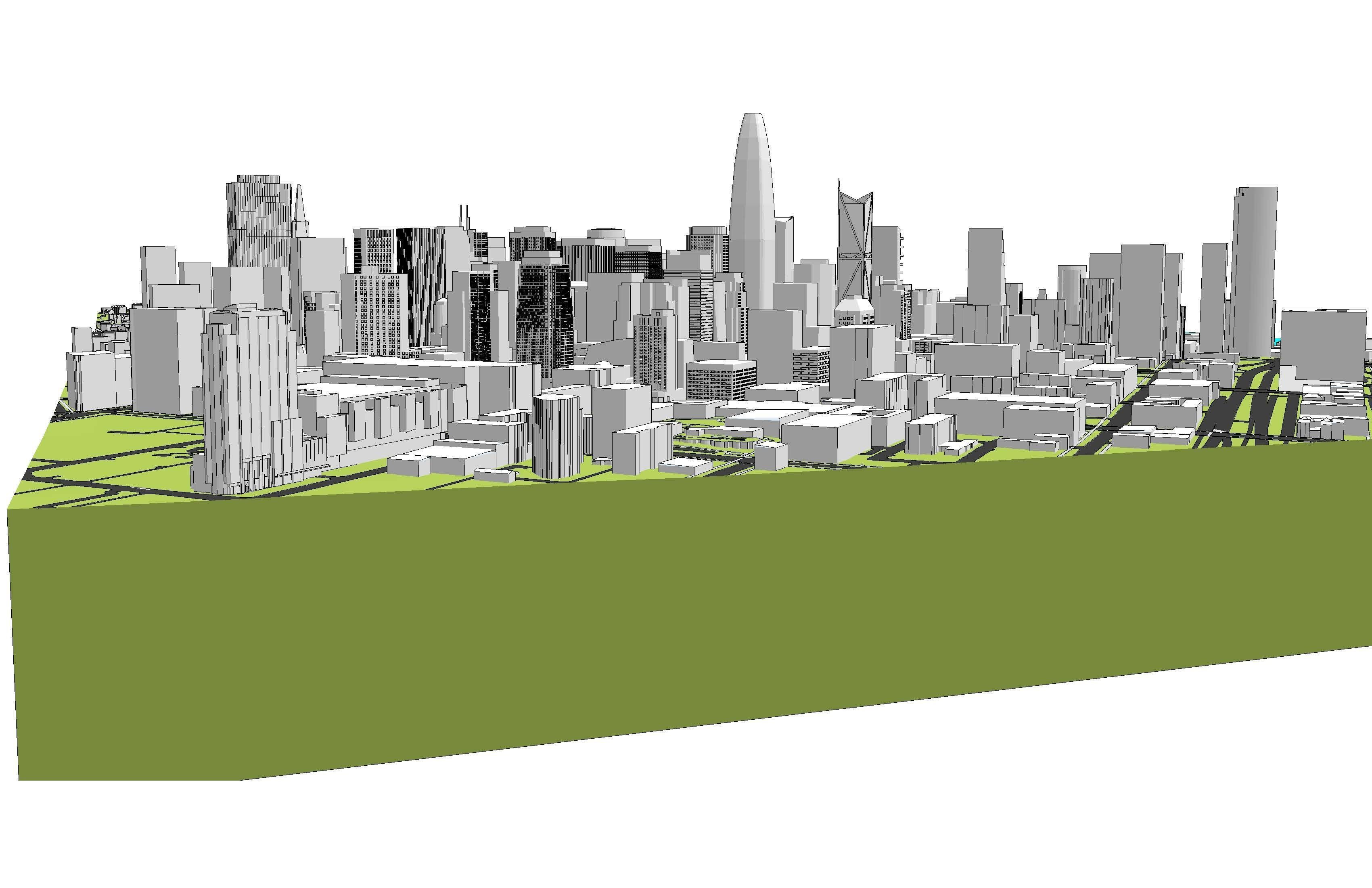 Downtown San Francisco 3D model_4