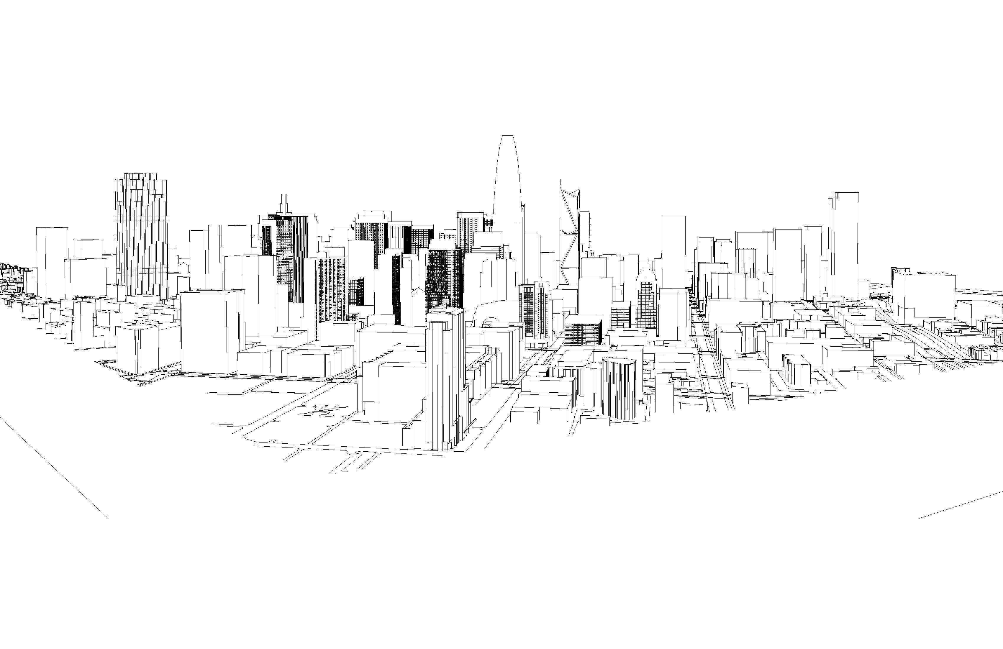 Downtown San Francisco 3D model_8