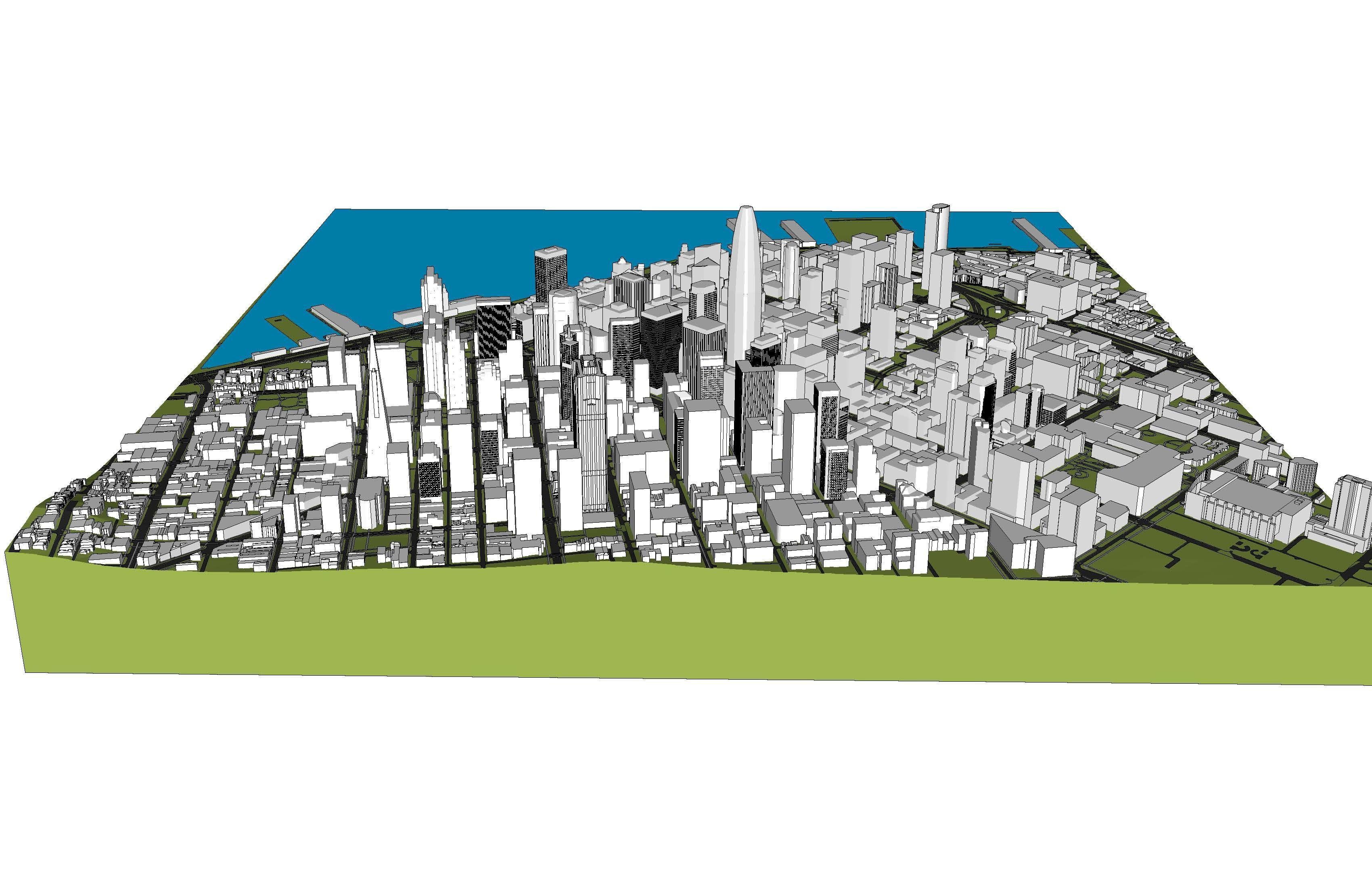 Downtown San Francisco 3D model_5