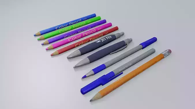 basic pens and pencils set
