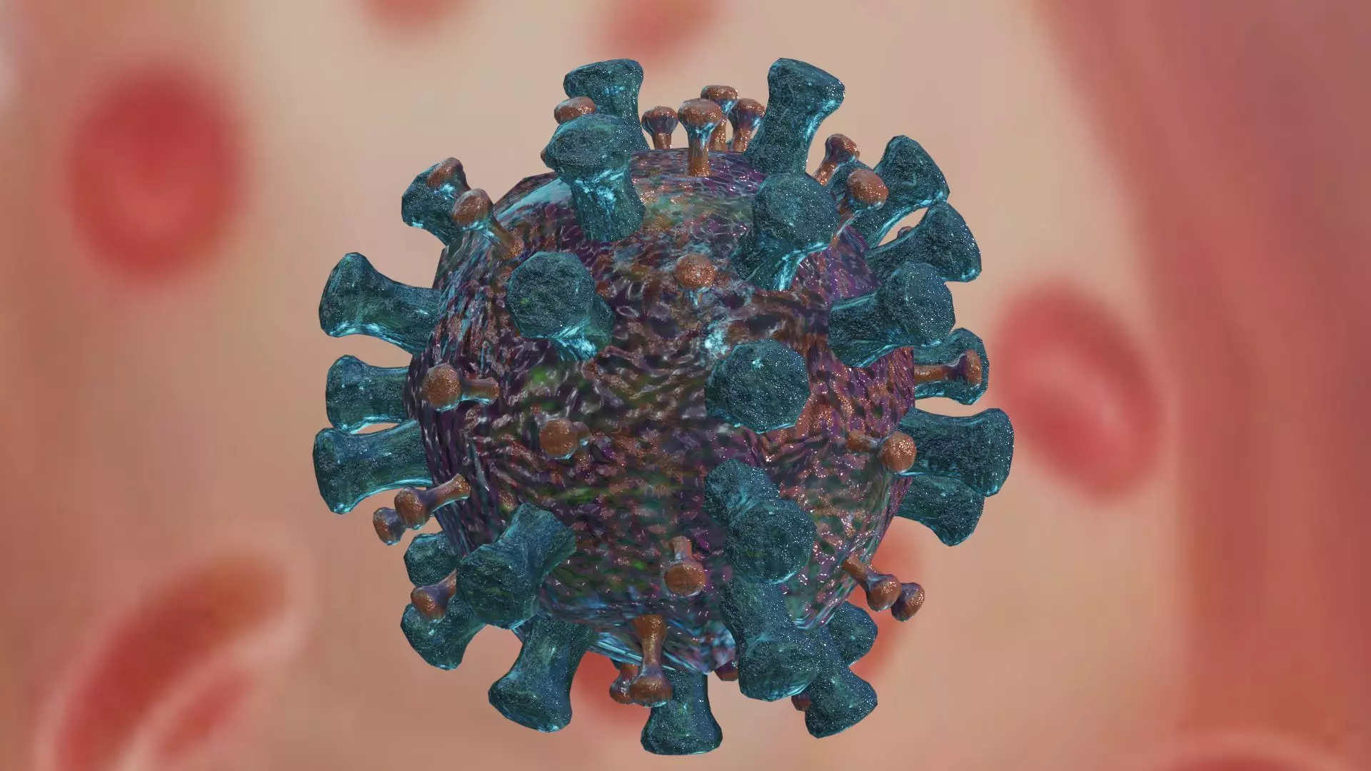 Influenza virus Low-poly 3D model_0