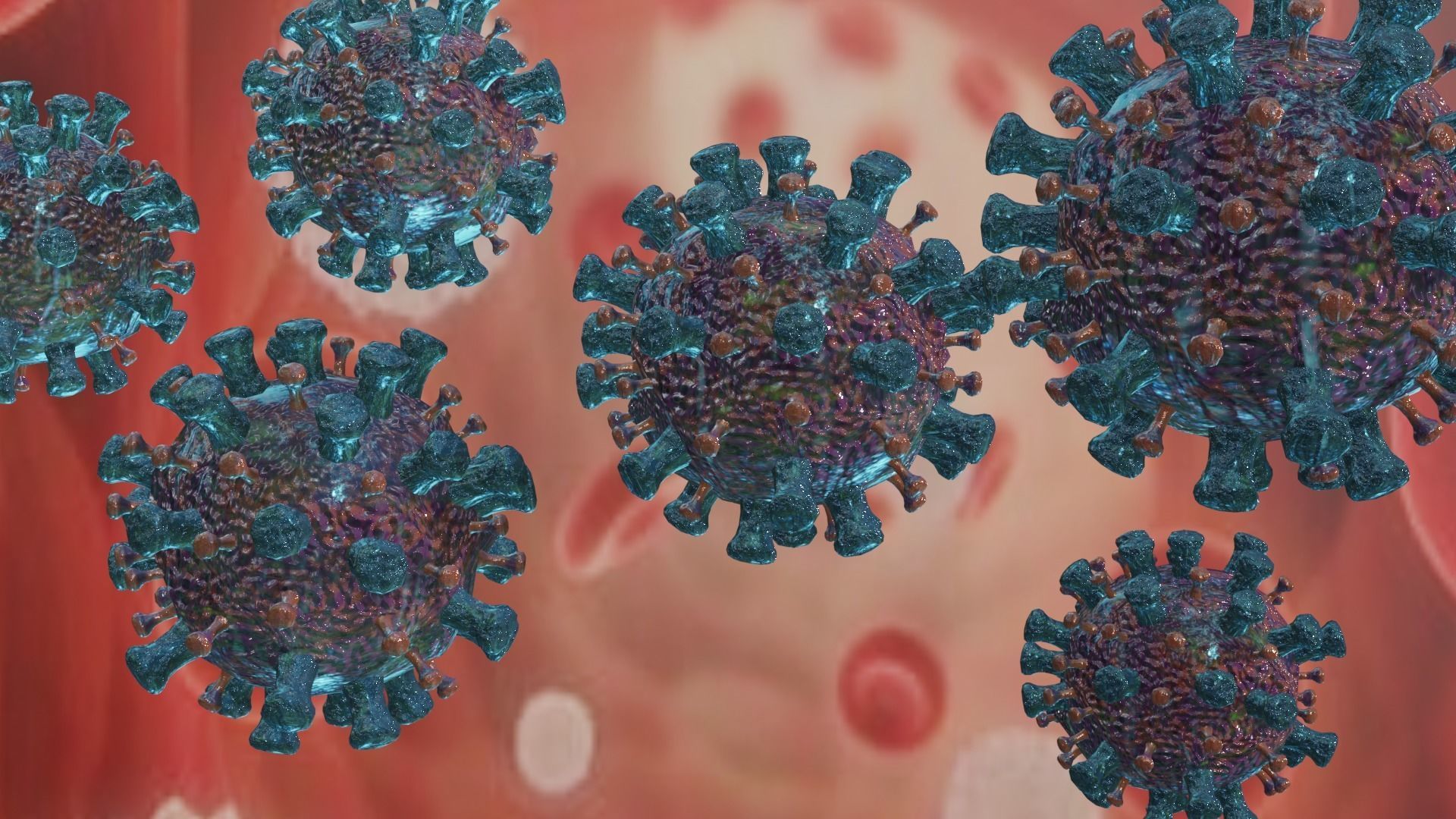 Influenza virus Low-poly 3D model_1