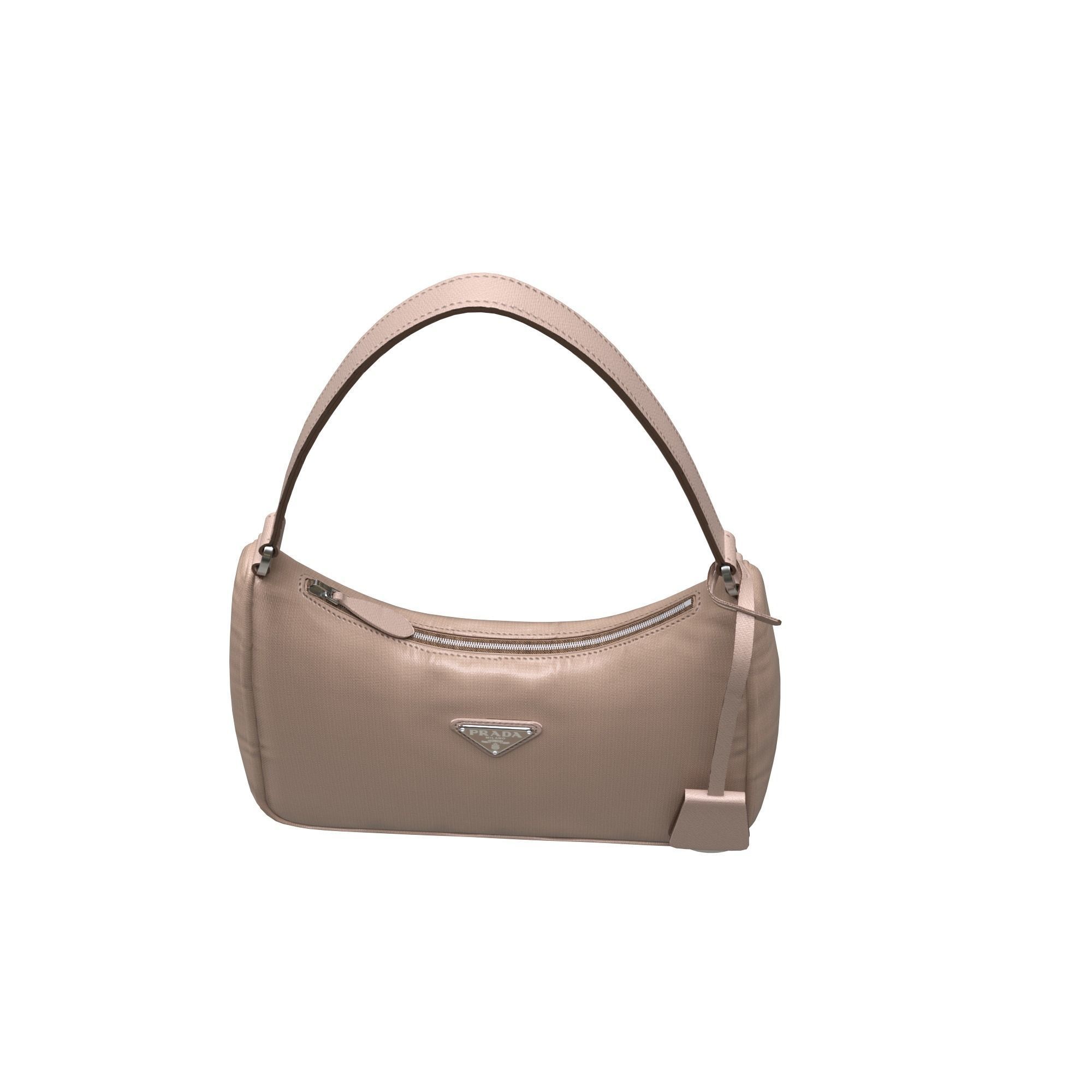 handbag prada shoulder bag Low-poly 3D model_11