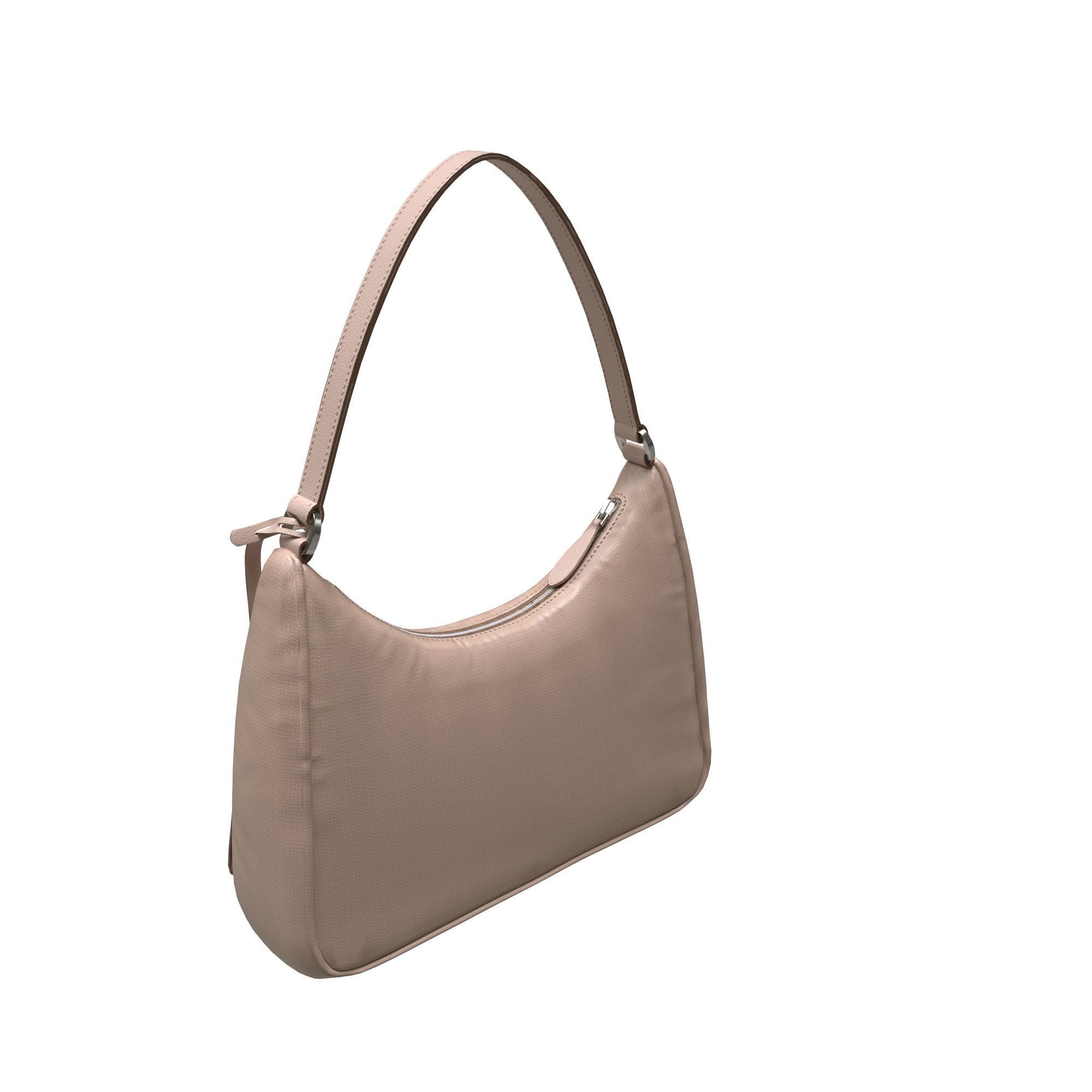 handbag prada shoulder bag Low-poly 3D model_5