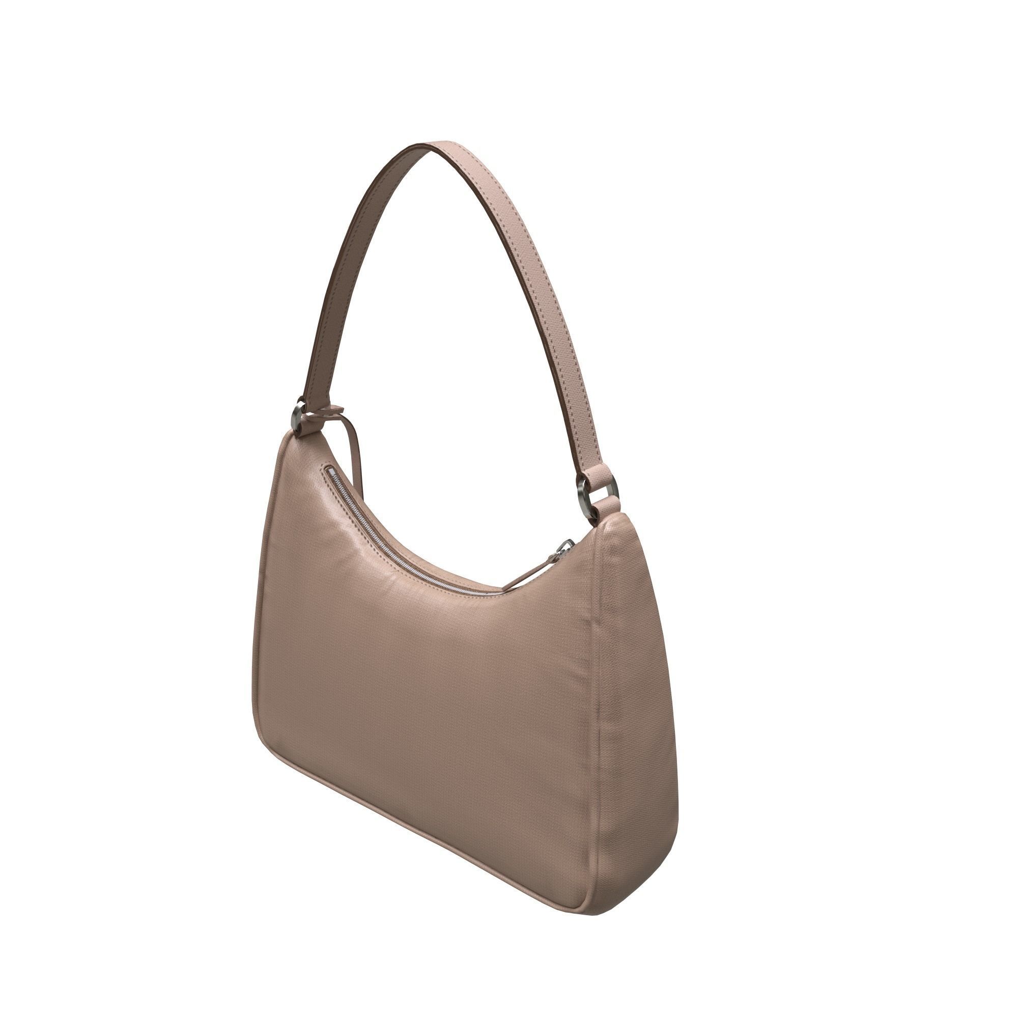 handbag prada shoulder bag Low-poly 3D model_7