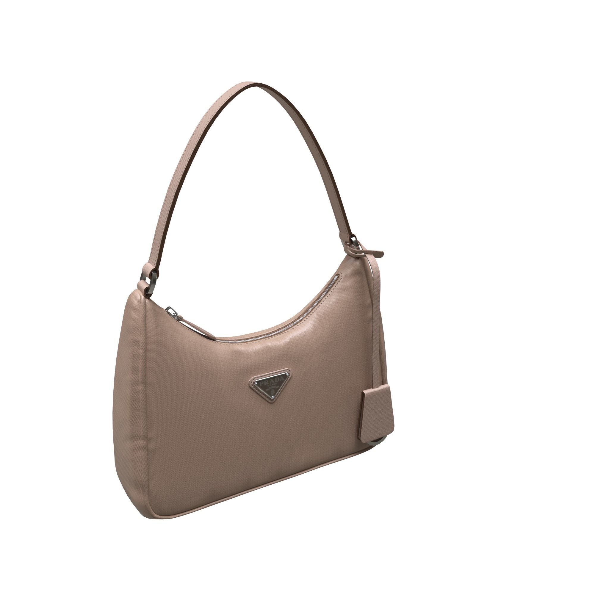 handbag prada shoulder bag Low-poly 3D model_10