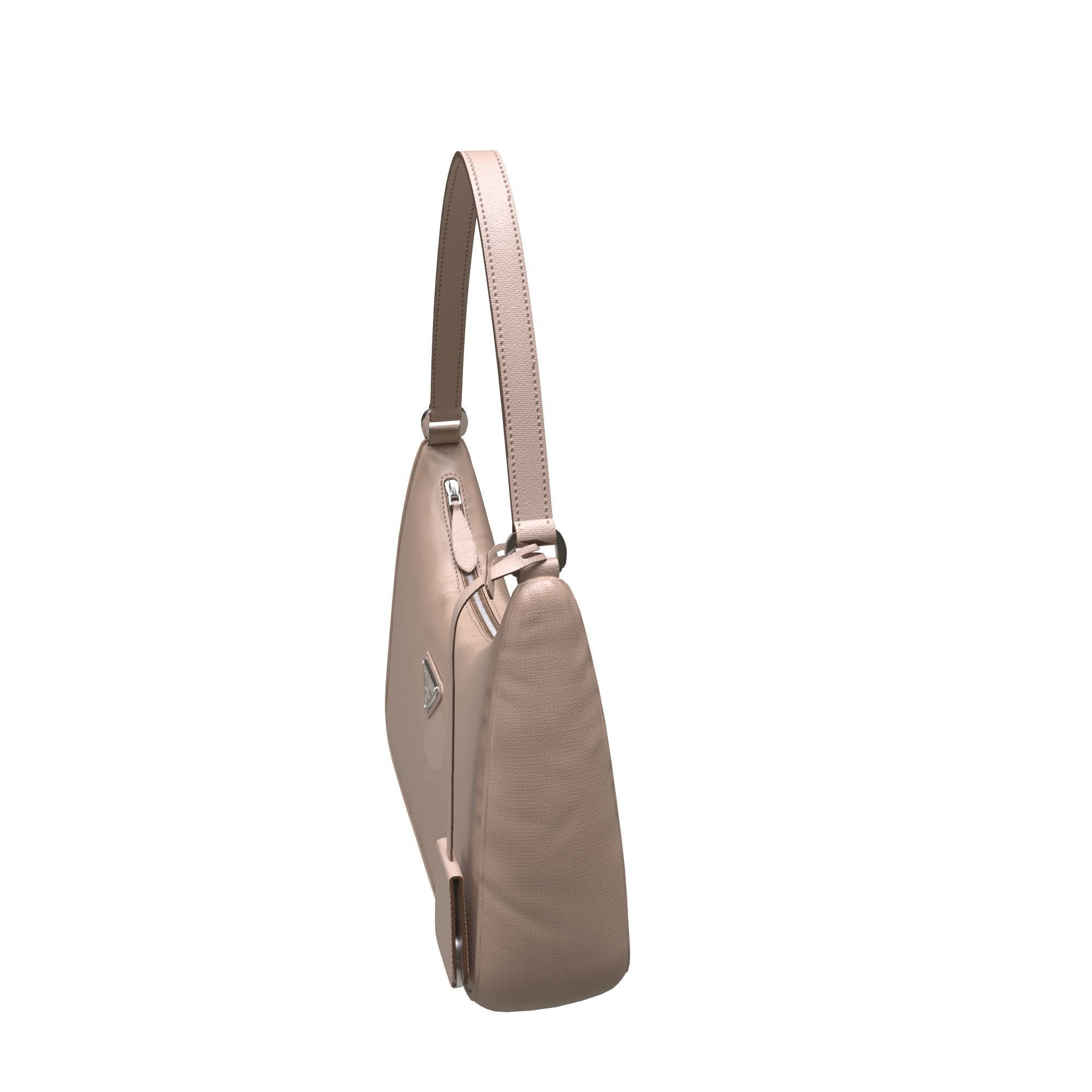 handbag prada shoulder bag Low-poly 3D model_3
