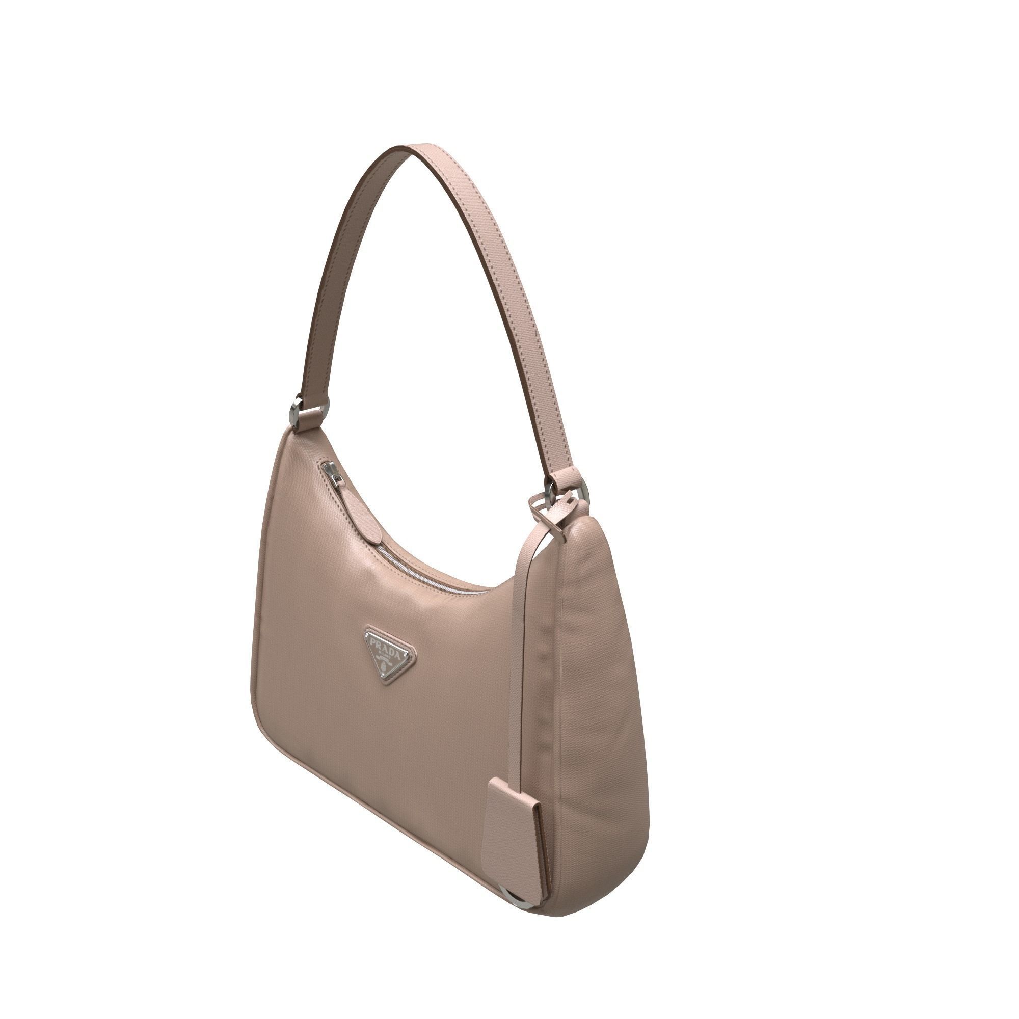 handbag prada shoulder bag Low-poly 3D model_2