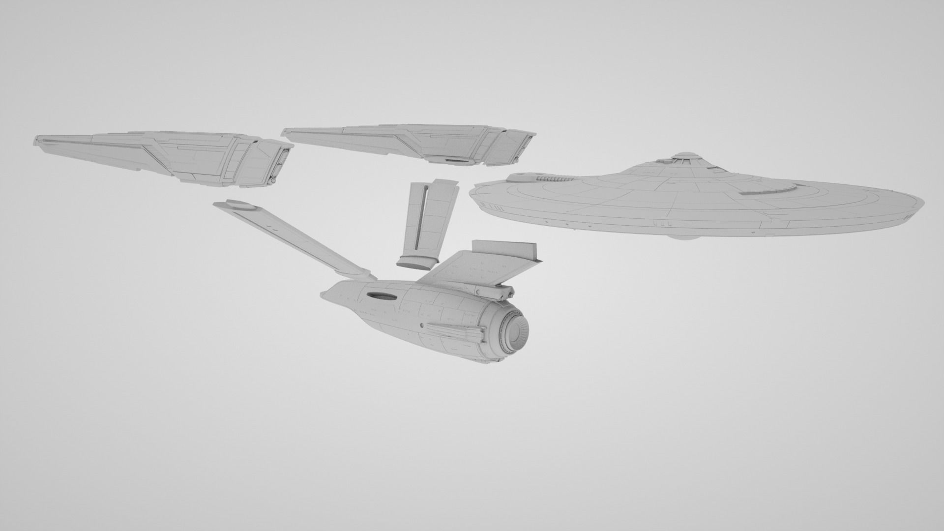 Star Trek Discovery - USS Enterprise Refit STLs for 3D printing 3D print model_4