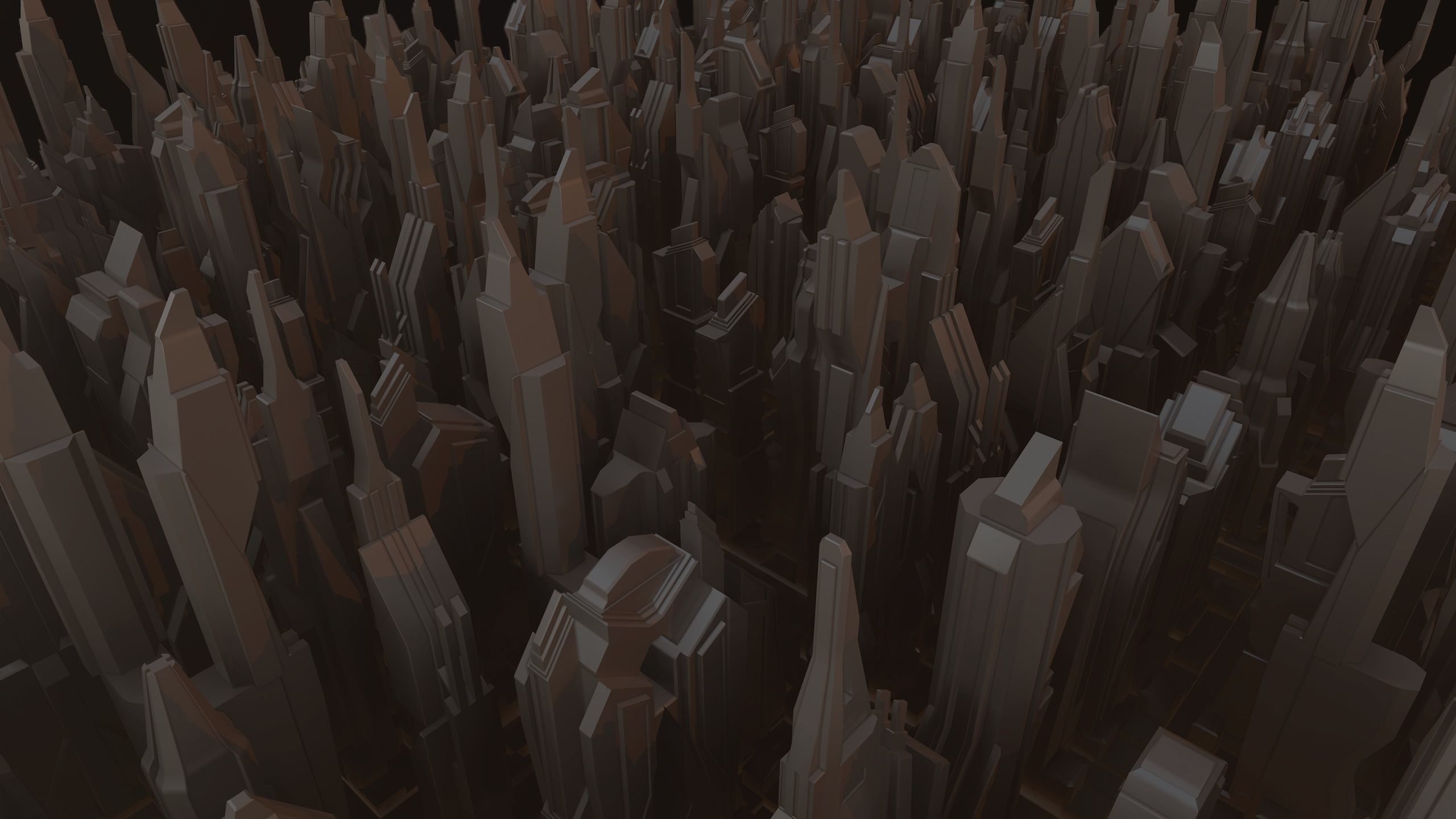 24 Sci-Fi Buildings  Low-poly 3D model_6