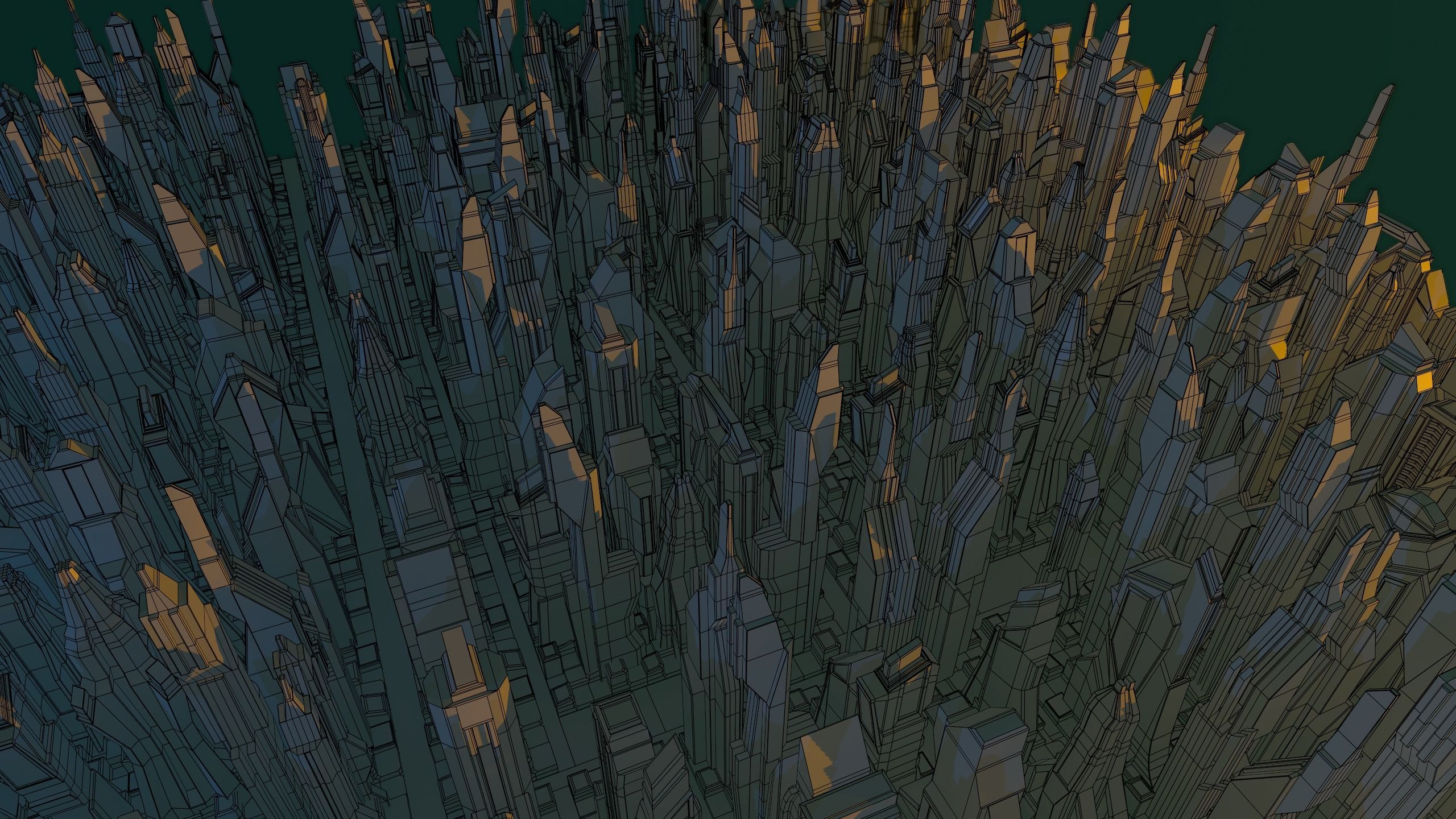 24 Sci-Fi Buildings  Low-poly 3D model_15