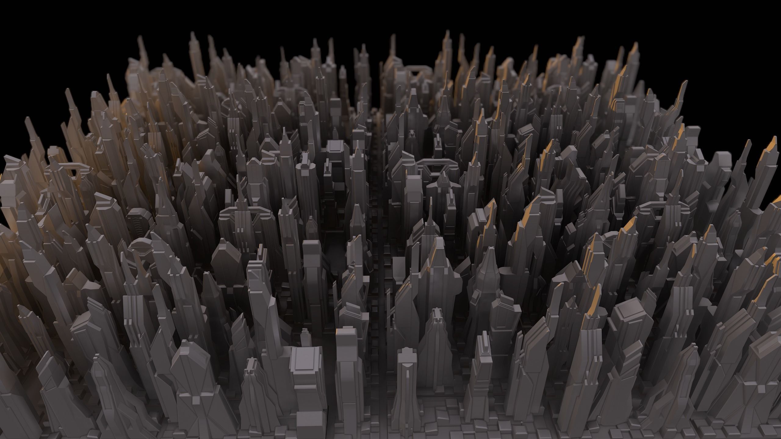 24 Sci-Fi Buildings  Low-poly 3D model_8