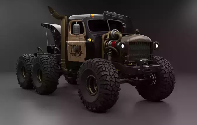 1947 Power Wagon Hauk Designs 3D model