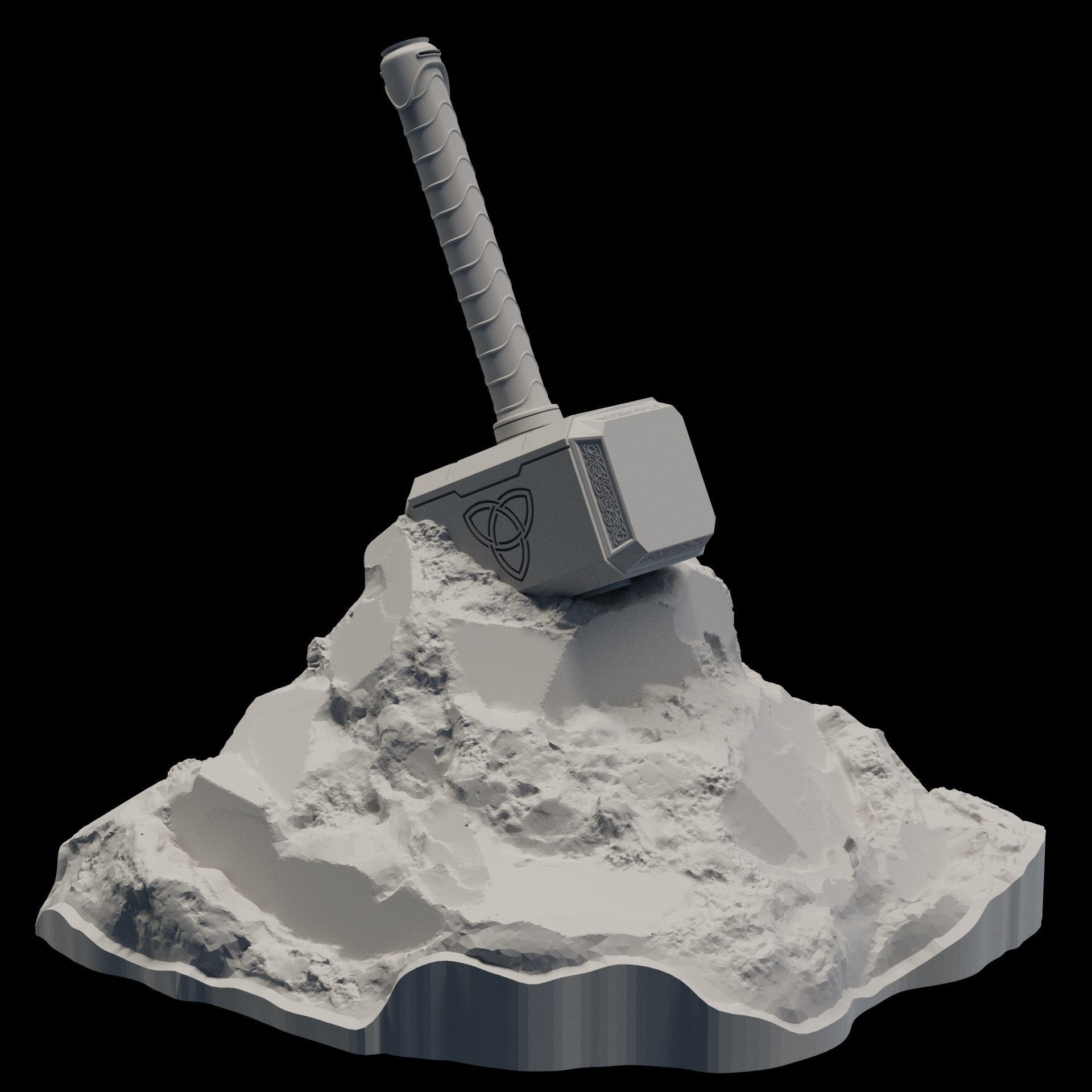 Mjolnir 3D print model_2
