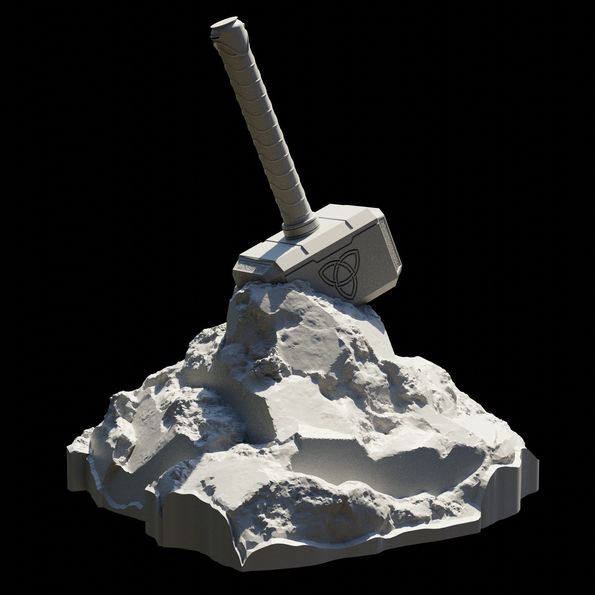 Mjolnir 3D print model_1