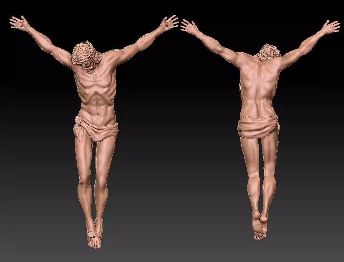 Jesus Christ pendant 3D print model 3D print model