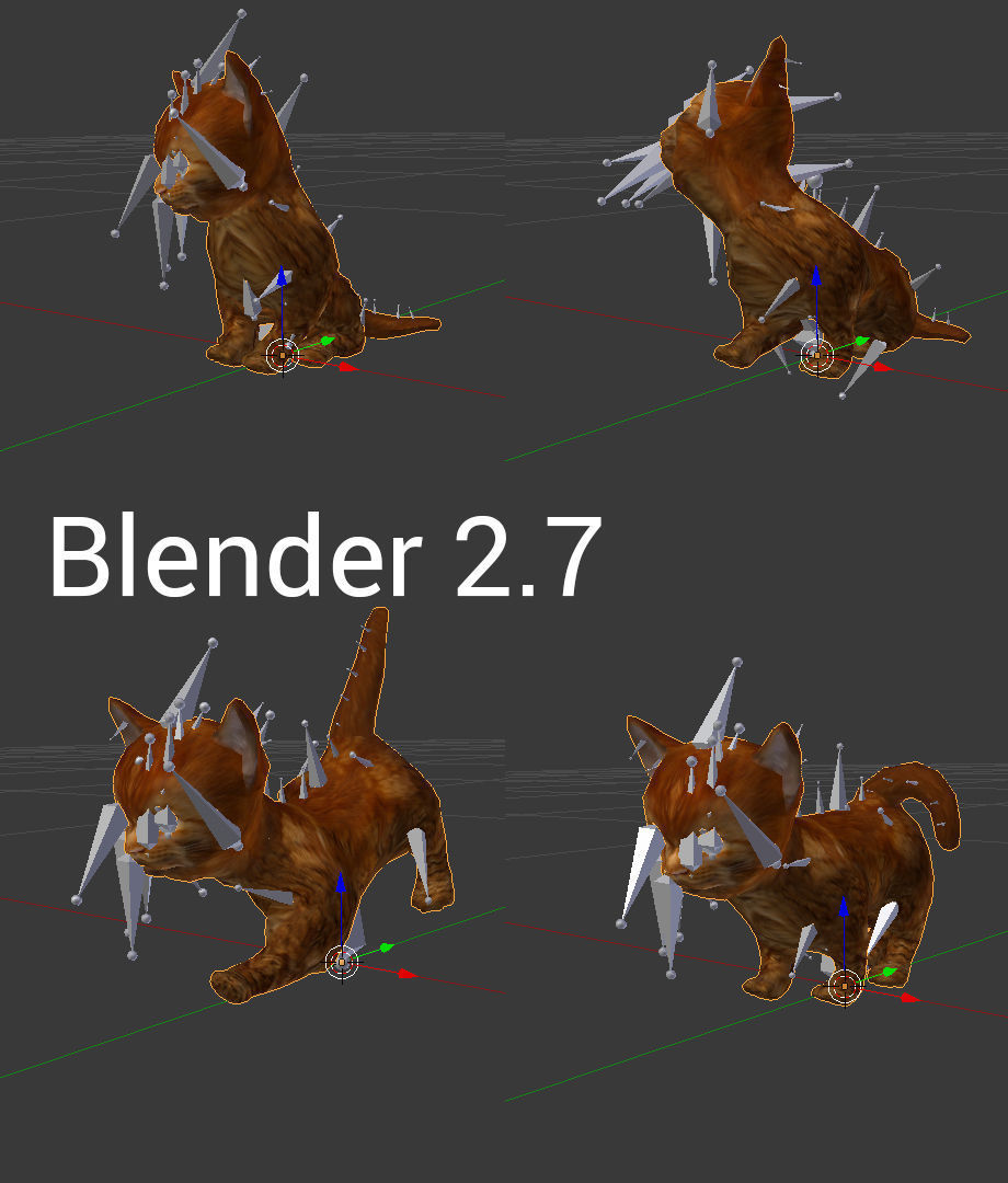 3D Cat Animated Low-poly 3D model_12