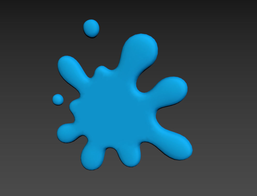 Cartoon Splash  3D model_11
