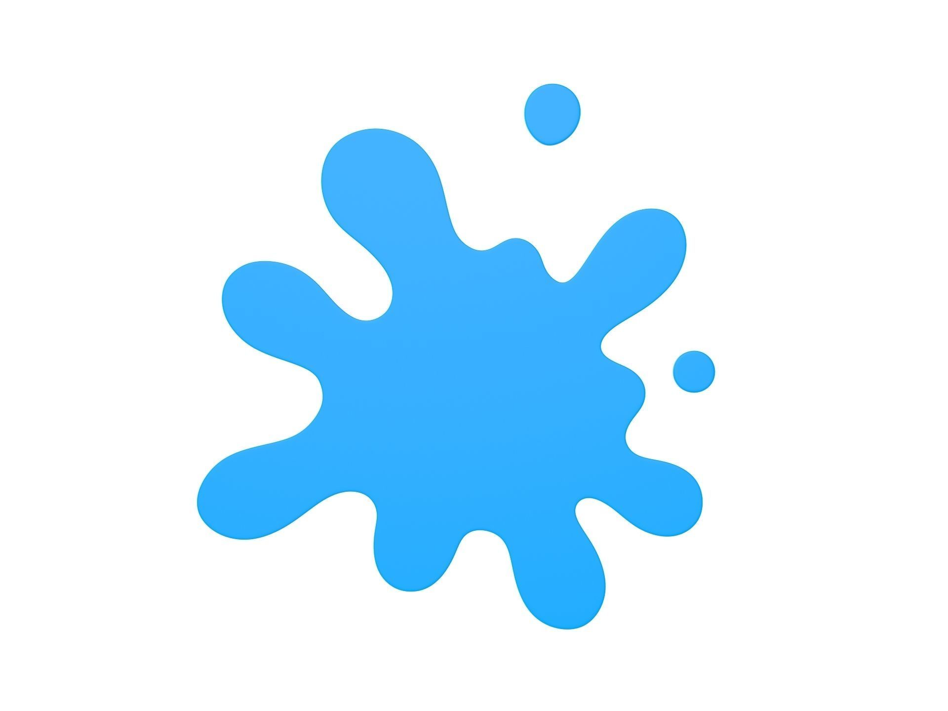 Cartoon Splash  3D model_3