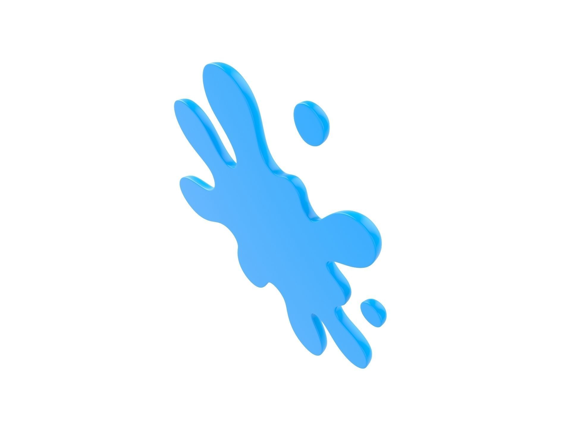 Cartoon Splash  3D model_2