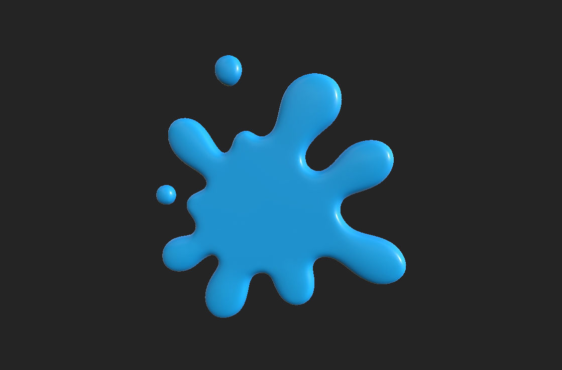Cartoon Splash  3D model_5