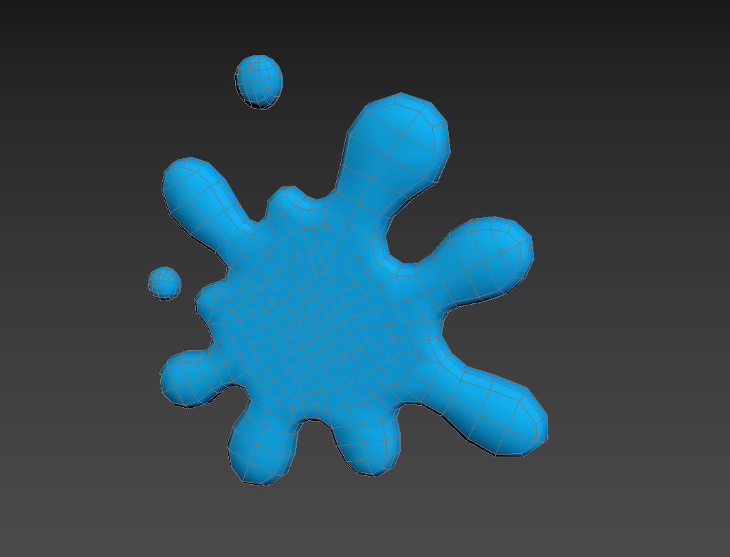 Cartoon Splash  3D model_12