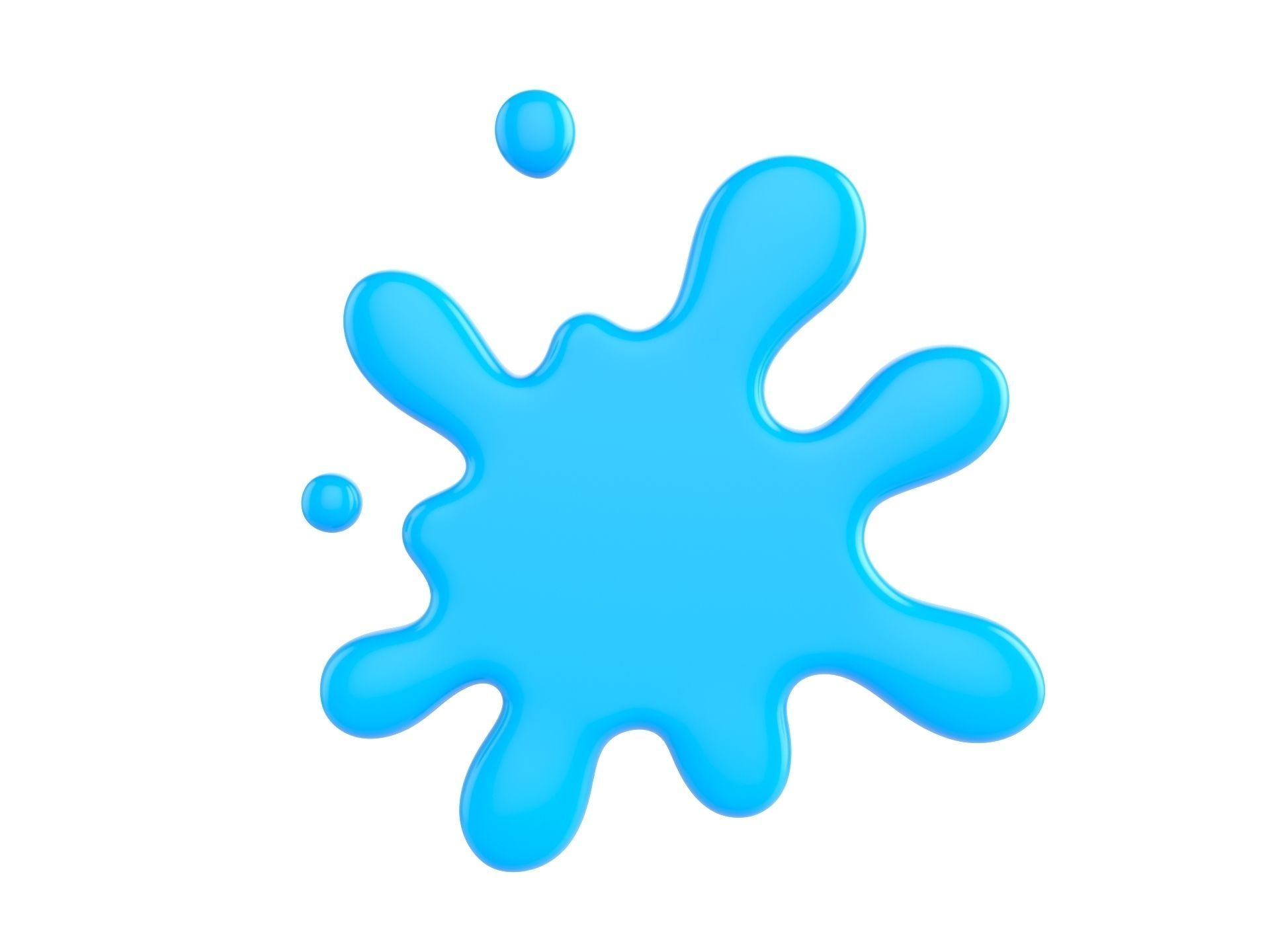 Cartoon Splash  3D model_1
