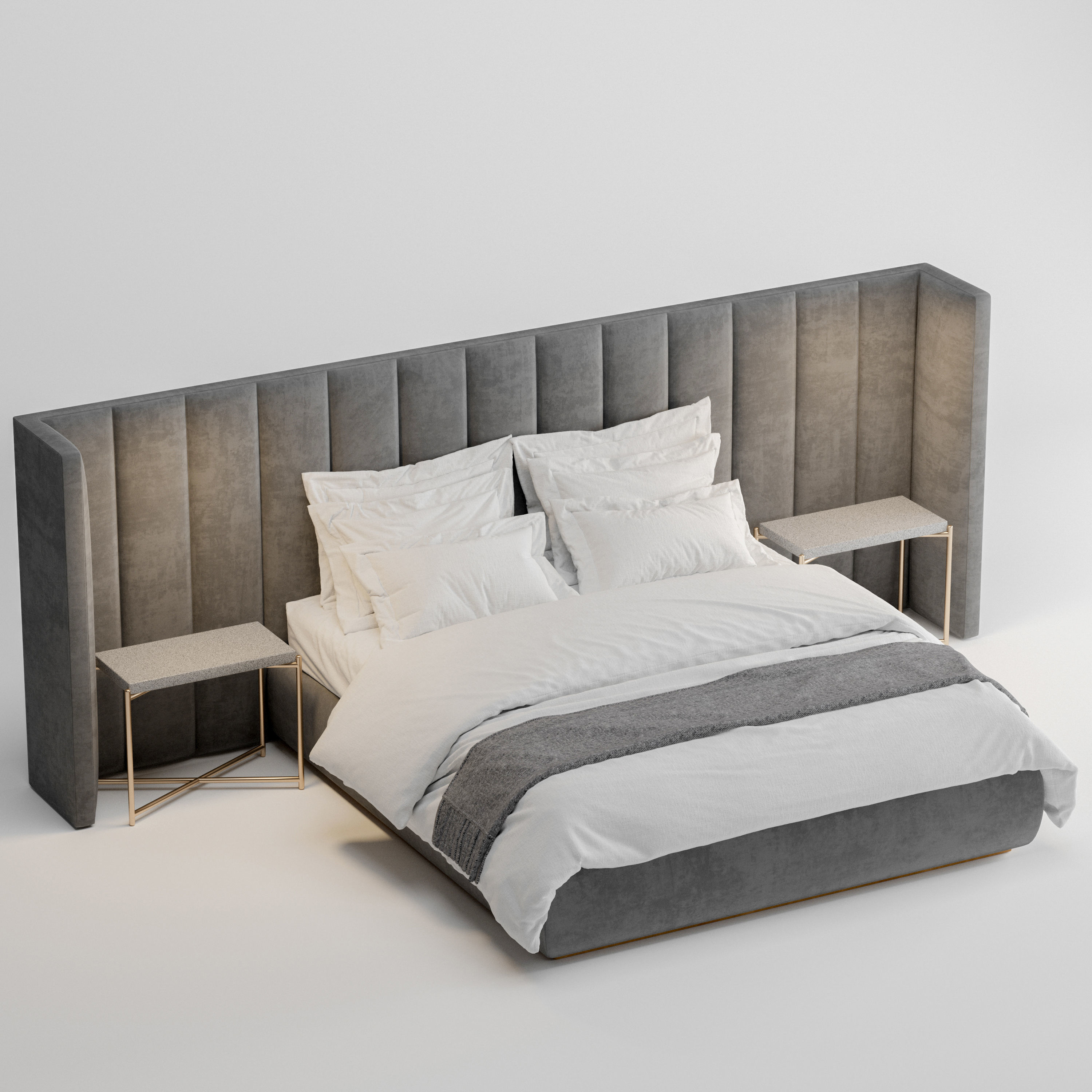 Bed Provence  3D model_2