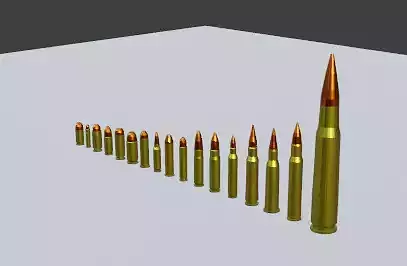 Bullet Pack Low-poly 3D model